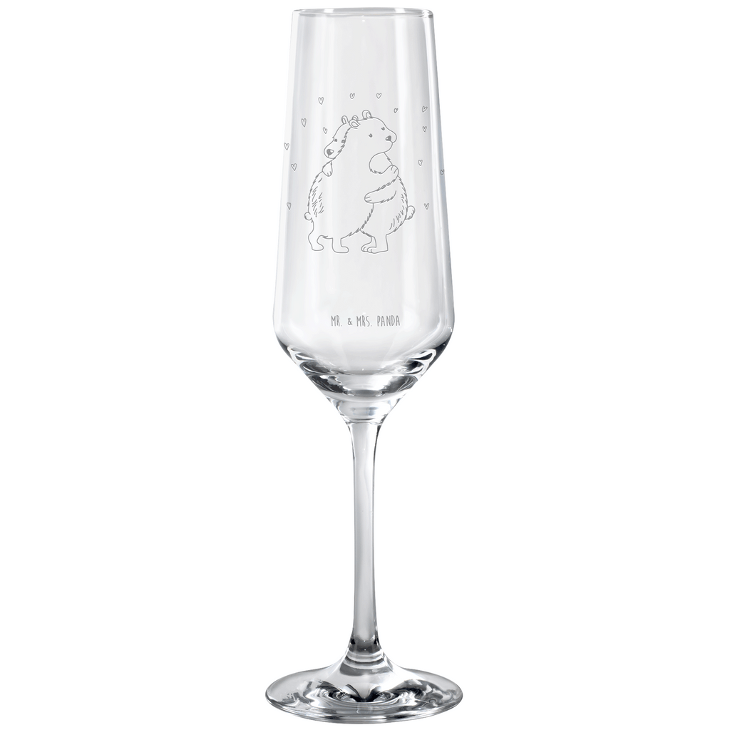 Sektglas Eisbär Umarmen Sektglas, Sektglas mit Gravur, Spülmaschinenfeste Sektgläser, Tiermotive, Gute Laune, lustige Sprüche, Tiere