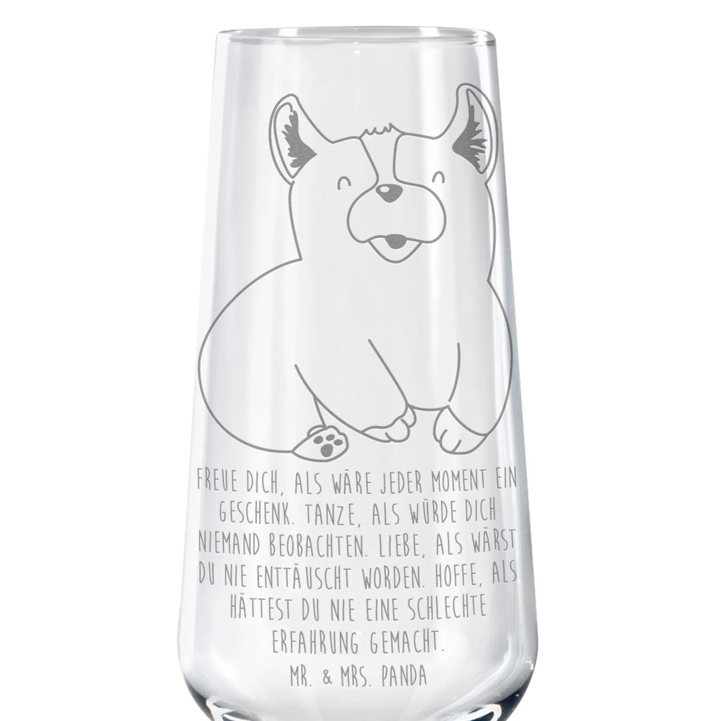 Sektglas Corgie Sektglas, Sektglas mit Gravur, Spülmaschinenfeste Sektgläser, Hund, Hundemotiv, Haustier, Hunderasse, Tierliebhaber, Hundebesitzer, Sprüche, Corgie, Welsh Corgie Pembroke, britisch, Motivation, Spruch, Hundespruch, Lebensfreude