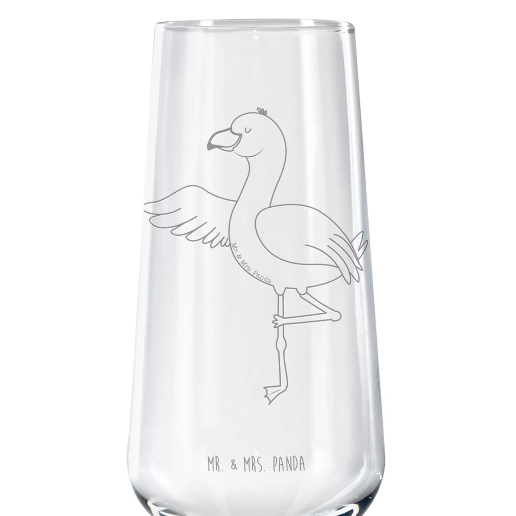 Sektglas Flamingo Yoga Sektglas, Sektglas mit Gravur, Spülmaschinenfeste Sektgläser, Flamingo, Vogel, Yoga, Namaste, Achtsamkeit, Yoga-Übung, Entspannung, Ärger, Aufregen, Tiefenentspannung