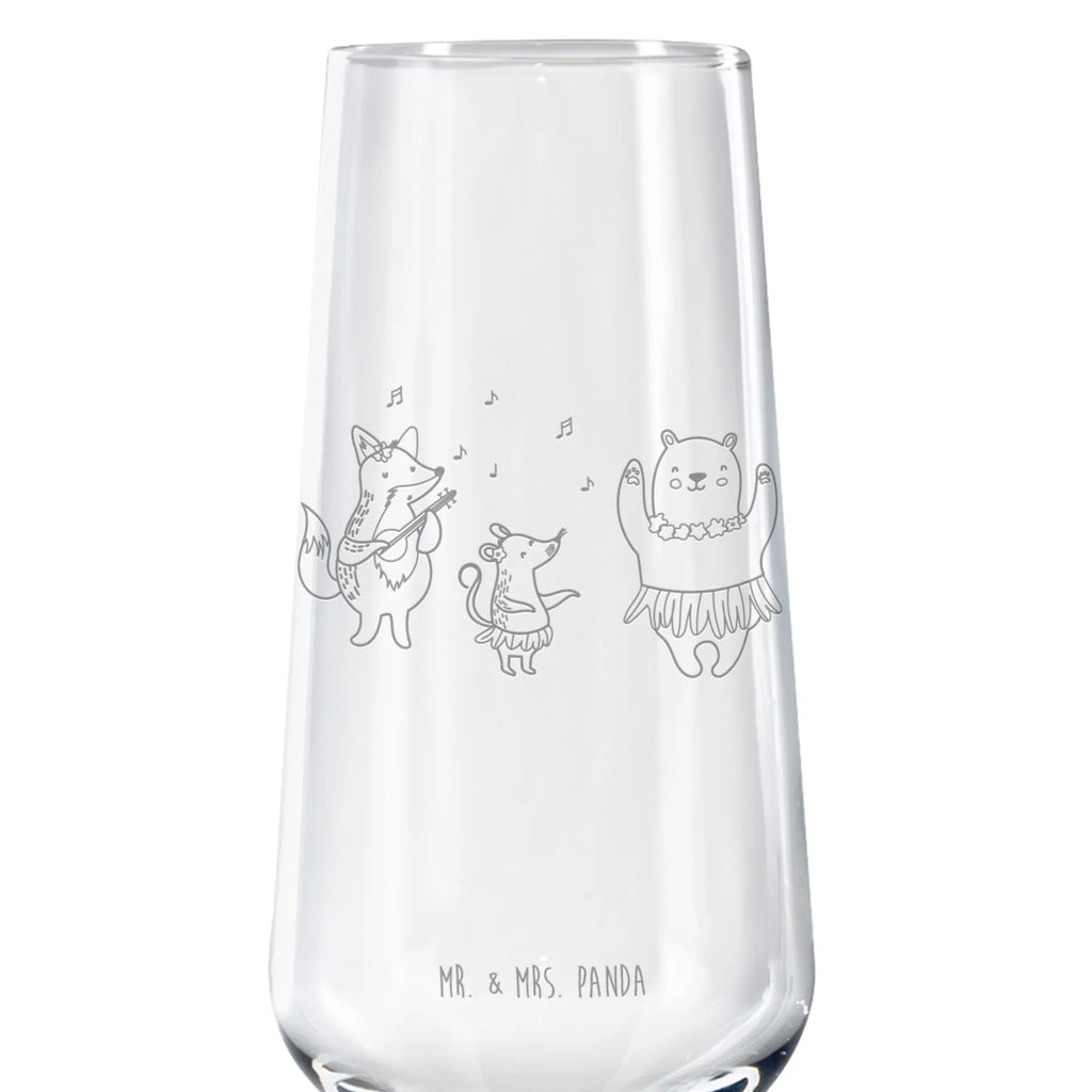 Sektglas Waldtiere Aloha Sektglas, Sektglas mit Gravur, Spülmaschinenfeste Sektgläser, Tiermotive, Gute Laune, lustige Sprüche, Tiere, Wald, Waldtiere, Musik, Aloha, Bär, Hase, Igel, Tanzen, Leben, Lachen