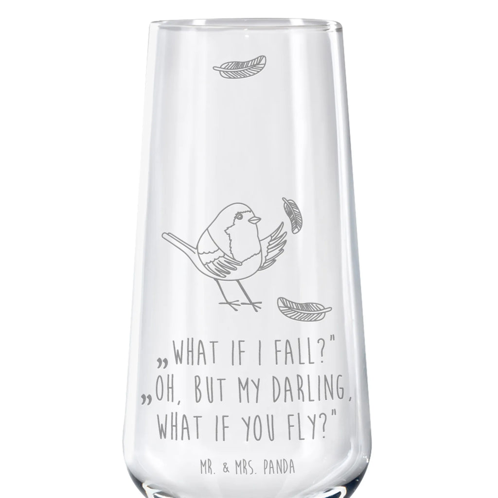 Sektglas Rotkehlchen mit Federn Sektglas, Sektglas mit Gravur, Spülmaschinenfeste Sektgläser, Tiermotive, Gute Laune, lustige Sprüche, Tiere, What if i fall, Rotkehlchen, Spruch Motivation, Spruch Mut, Vogel, Motivation Sprüche, Motivationsbilder, fliegen