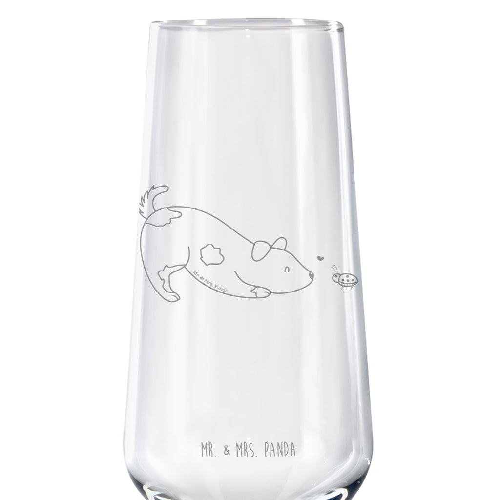 Sektglas Hund Marienkäfer Sektglas, Sektglas mit Gravur, Spülmaschinenfeste Sektgläser, Hund, Hundemotiv, Haustier, Hunderasse, Tierliebhaber, Hundebesitzer, Sprüche, Hunde, Hundespruch, Marienkäfer, Mischling, Mischlinghund