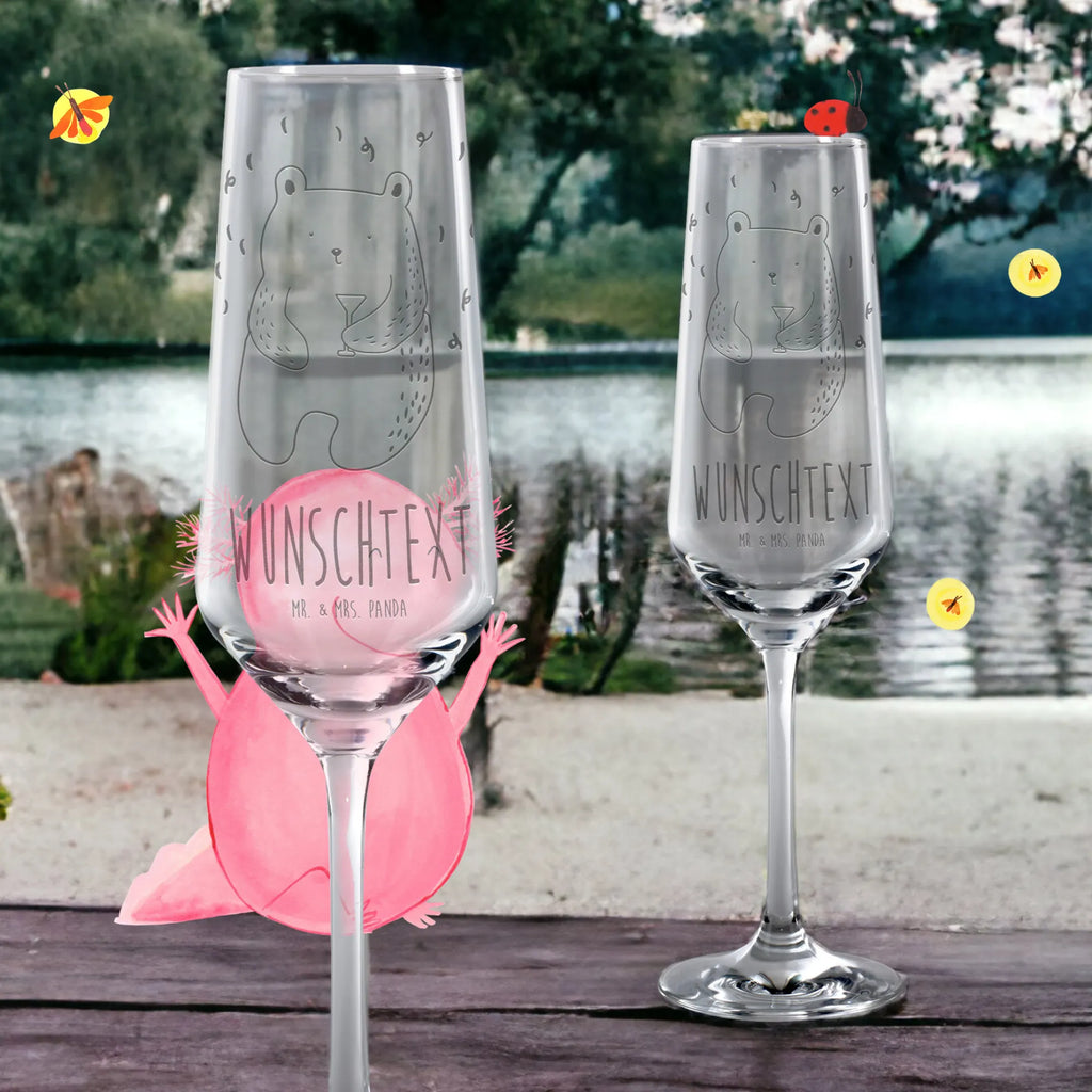 Personalisiertes Sektglas Bär Party Sektglas, Sektglas mit Gravur, Spülmaschinenfeste Sektgläser, Bär, Teddy, Teddybär, Geburtstag, Geburtstagsgeschenk, Geschenk, Party, Feiern, Abfeiern, Mitbringsel, Gute Laune, Lustig