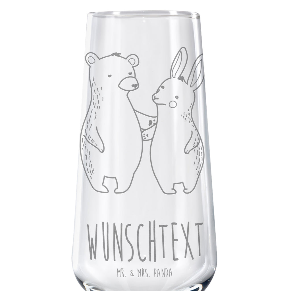 Personalisiertes Sektglas Bär Hase Umarmen Sektglas, Sektglas mit Gravur, Spülmaschinenfeste Sektgläser, Liebe, Partner, Freund, Freundin, Ehemann, Ehefrau, Heiraten, Verlobung, Heiratsantrag, Liebesgeschenk, Jahrestag, Hocheitstag, Freunde, bester Freund, Hase, Bär, Bärchen, best friends