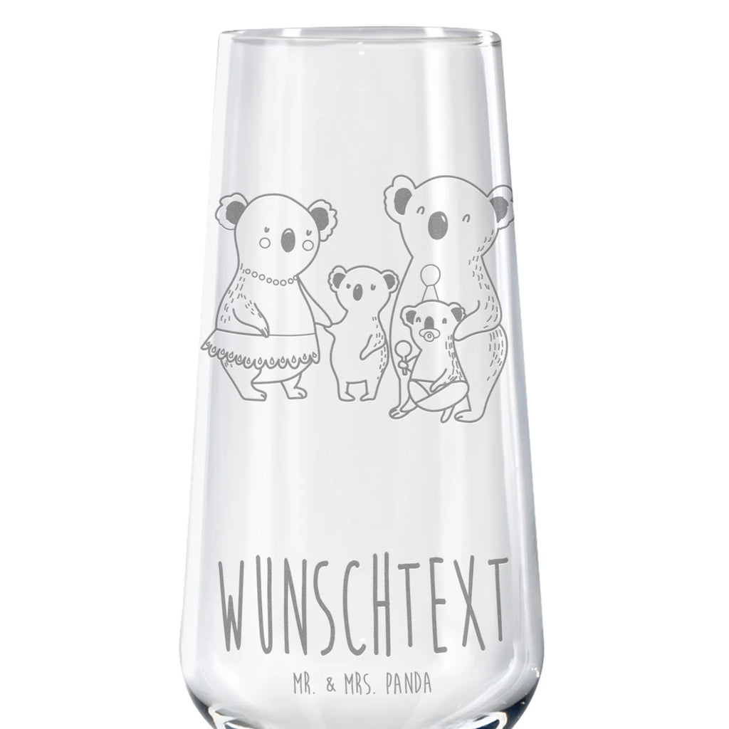 Personalisiertes Sektglas Koala Familie Sektglas, Sektglas mit Gravur, Spülmaschinenfeste Sektgläser, Familie, Vatertag, Muttertag, Bruder, Schwester, Mama, Papa, Oma, Opa, Koala, Koalas, Family, Kinder, Geschwister, Familienleben