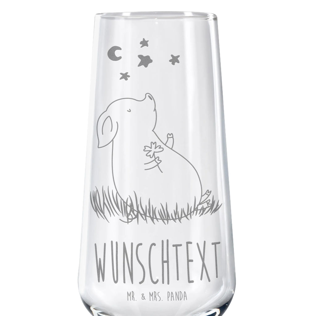 Personalisiertes Sektglas Glücksschwein Sektglas, Sektglas mit Gravur, Spülmaschinenfeste Sektgläser, Tiermotive, Gute Laune, lustige Sprüche, Tiere, Glücksschwein. Glück, Schwein, Schweinchen, Sterne, Sernchen, Ziele, Träume, Motivation, Glücksbringer