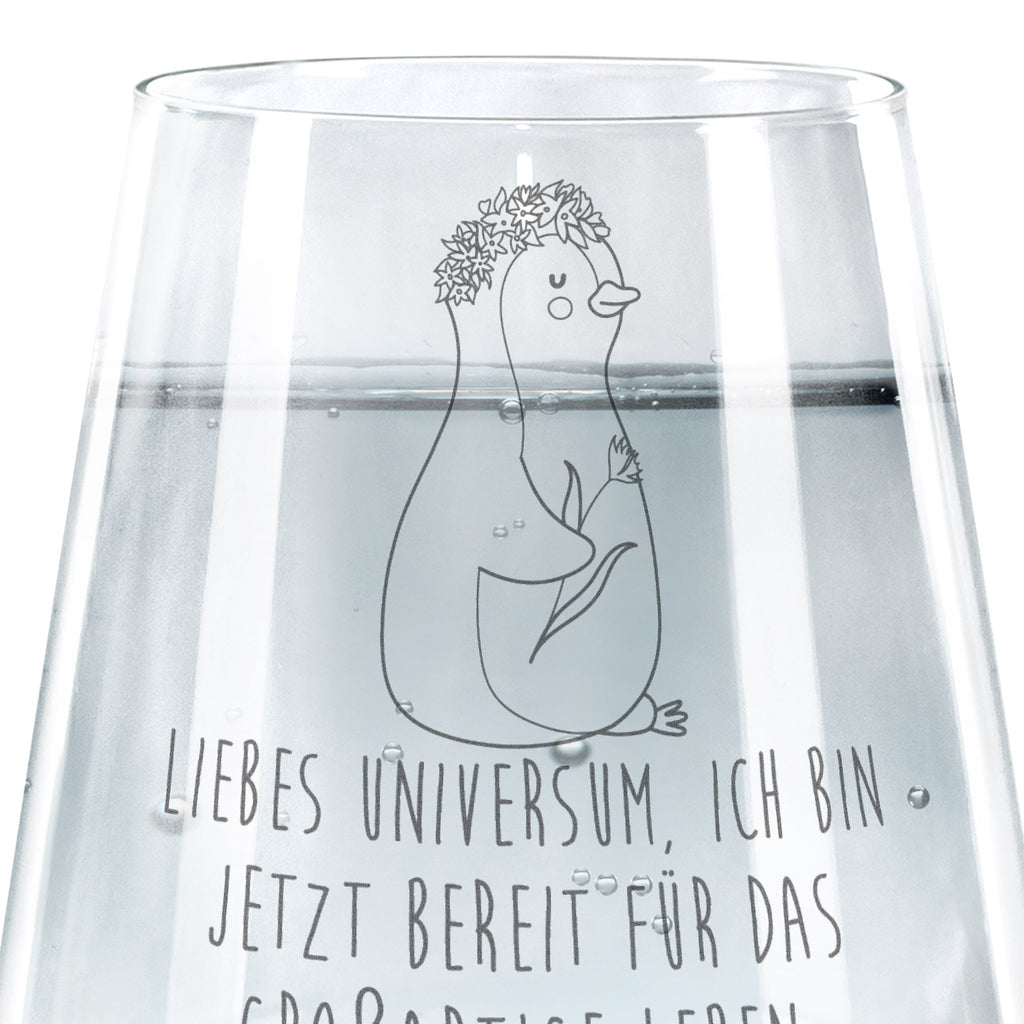 Trinkglas Pinguin Blumenkranz Trinkglas, Trinkglas mit Gravur, Wasserglas, Spülmaschinenfeste Trinkglser, Glas, Gläser, Trinkgläser, Wassergläser, Design Glas, Schöne Trinkgläser, Moderne Trinkgläser, Trinkgläser bunt, Saftgläser, Pinguin, Pinguine, Blumenkranz, Universum, Leben, Wünsche, Ziele, Lebensziele, Motivation, Lebenslust, Liebeskummer, Geschenkidee