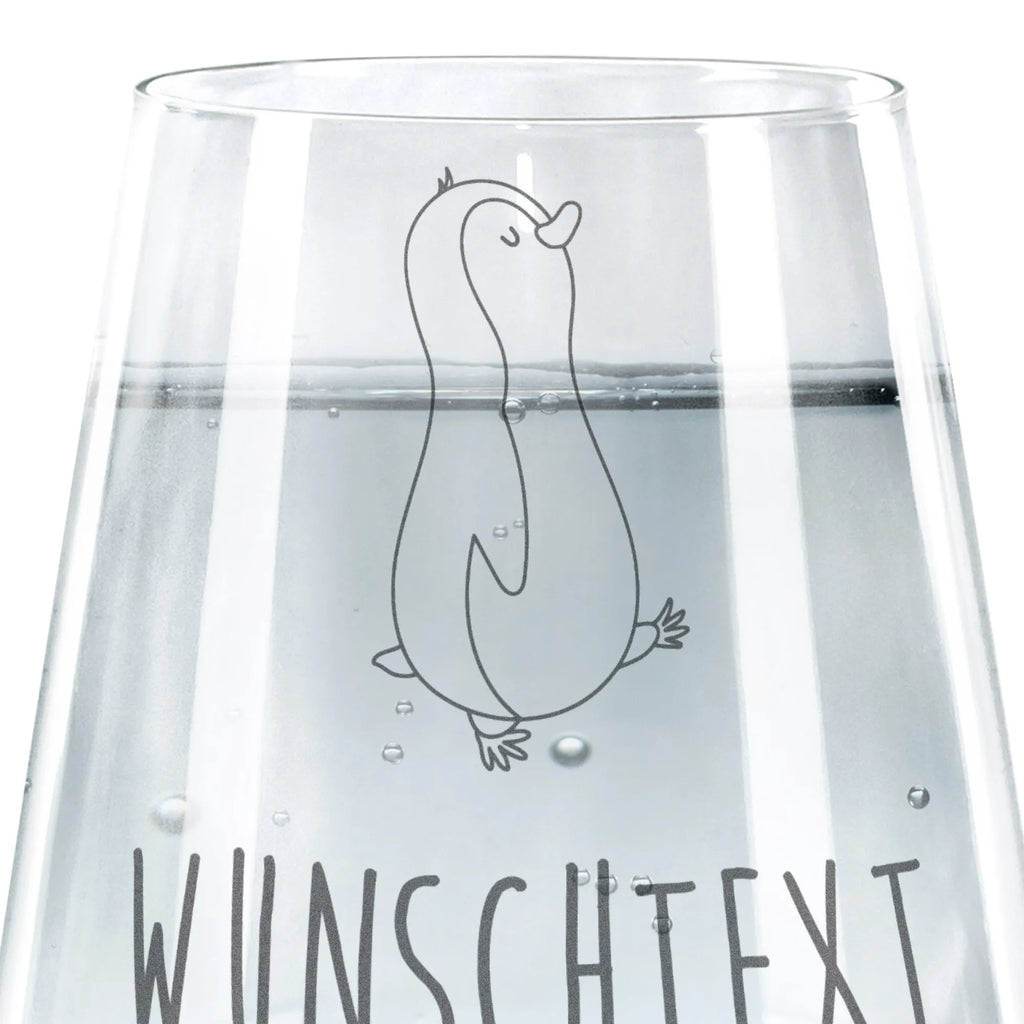 Personalisiertes Trinkglas Pinguin marschierend Trinkglas, Trinkglas mit Gravur, Wasserglas, Spülmaschinenfeste Trinkglser, Pinguin, Pinguine, Frühaufsteher, Langschläfer, Bruder, Schwester, Familie