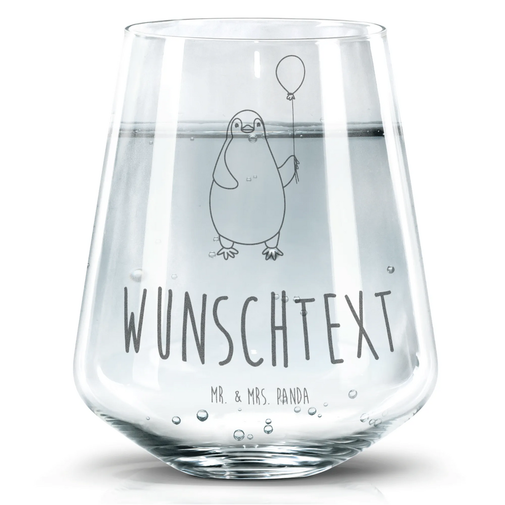 Personalisiertes Trinkglas Pinguin Luftballon Trinkglas, Trinkglas mit Gravur, Wasserglas, Spülmaschinenfeste Trinkglser, Pinguin, Pinguine, Luftballon, Tagträume, Lebenslust, Geschenk Freundin, Geschenkidee, beste Freundin, Motivation, Neustart, neues Leben, Liebe, Glück