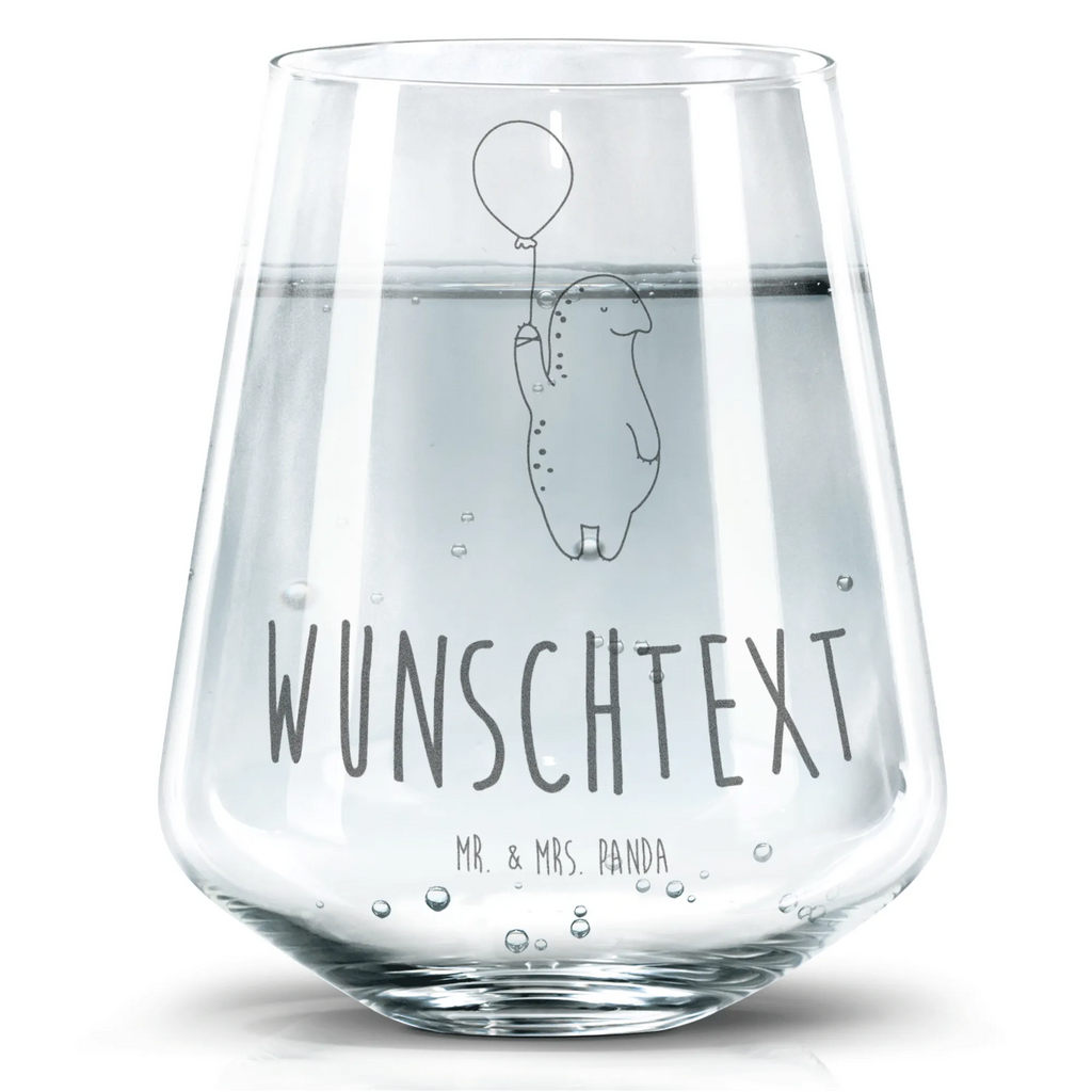 Personalisiertes Trinkglas Schildkröte Luftballon Trinkglas, Trinkglas mit Gravur, Wasserglas, Spülmaschinenfeste Trinkglser, Schildkröte, Schildkröten, Mutausbruch, Motivation, Motivationsspruch