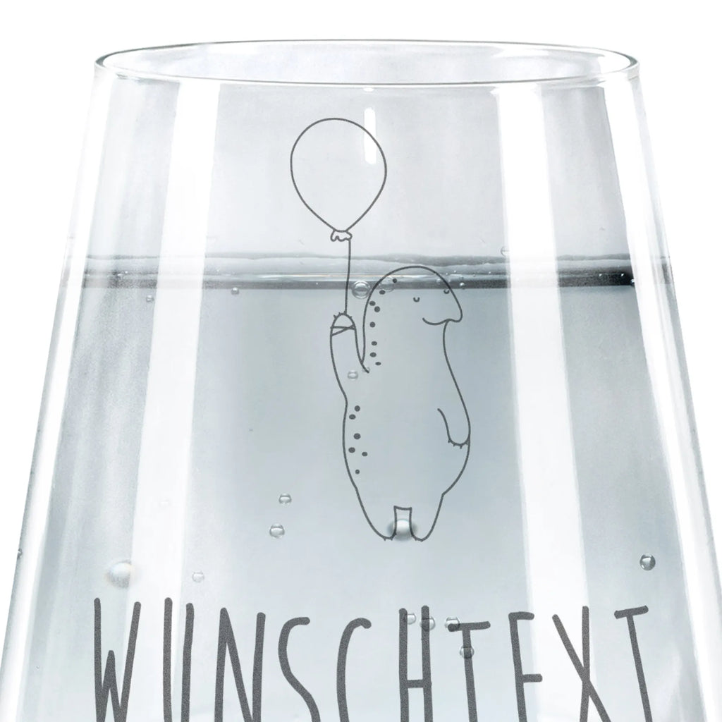 Personalisiertes Trinkglas Schildkröte Luftballon Trinkglas, Trinkglas mit Gravur, Wasserglas, Spülmaschinenfeste Trinkglser, Schildkröte, Schildkröten, Mutausbruch, Motivation, Motivationsspruch