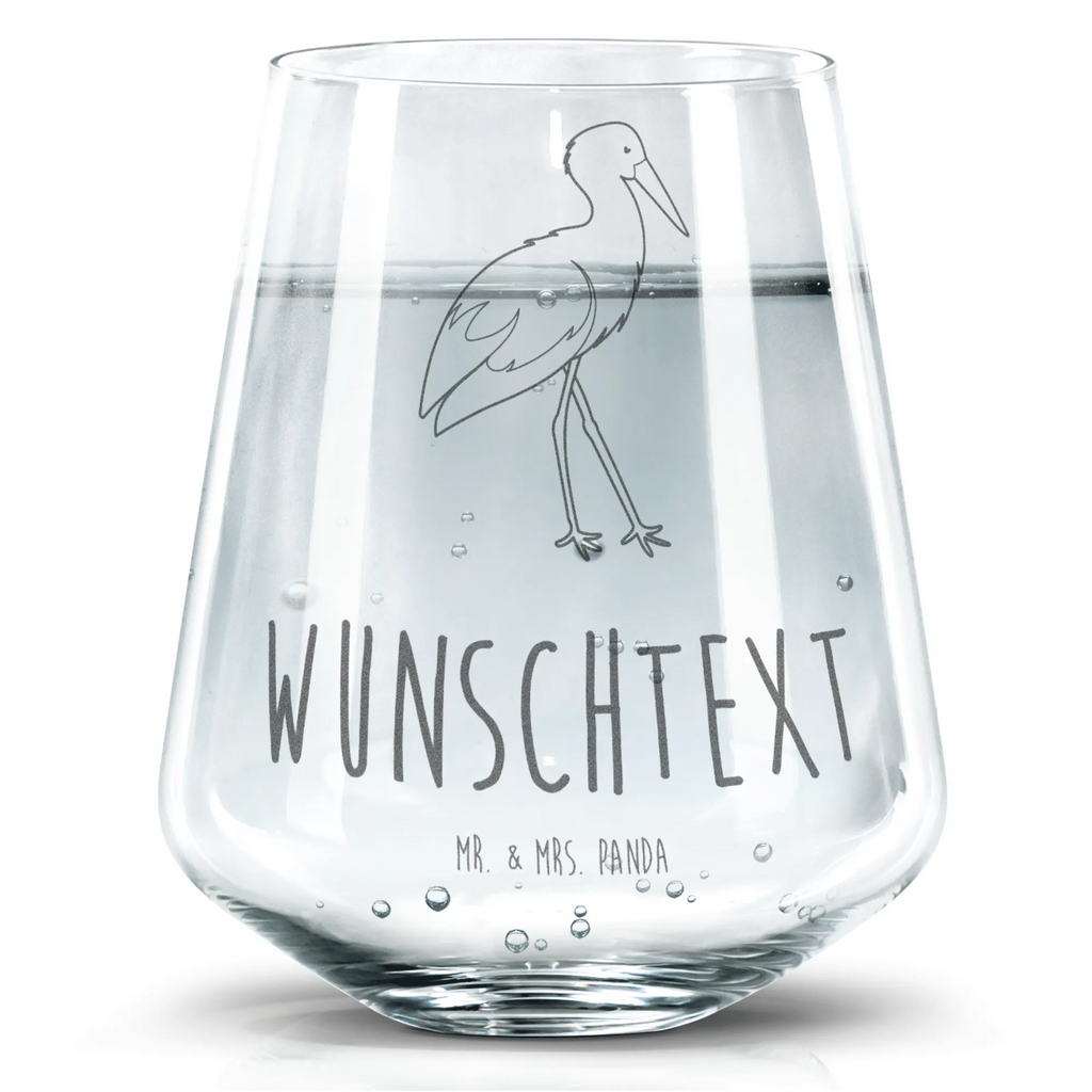 Personalisiertes Trinkglas Storch Trinkglas, Trinkglas mit Gravur, Wasserglas, Spülmaschinenfeste Trinkglser, Tiermotive, Gute Laune, lustige Sprüche, Tiere, Storch, Störche, Schwangerschaft, Geburt, Mutter, Mütter, Mutter werden, Schwanger, Babybauch, Baby