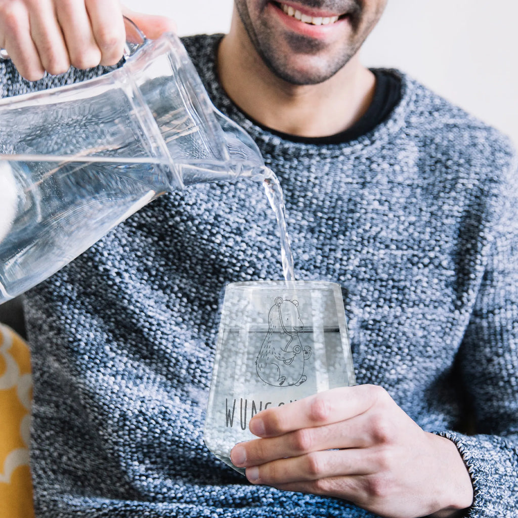 Personalisiertes Trinkglas Bär Arzt Trinkglas, Trinkglas mit Gravur, Wasserglas, Spülmaschinenfeste Trinkglser, Bär, Teddy, Teddybär, Arzt, Ärztin, Doktor, Professor, Doktorin, Professorin