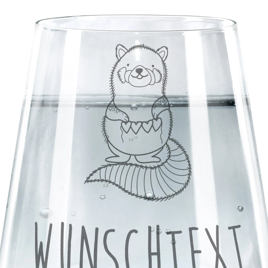 Personalisiertes Trinkglas Roter Panda Trinkglas, Trinkglas mit Gravur, Wasserglas, Spülmaschinenfeste Trinkglser, Tiermotive, Gute Laune, lustige Sprüche, Tiere, Panda, Liebe, Rot, Herz, Liebling, Lieblingsmensch