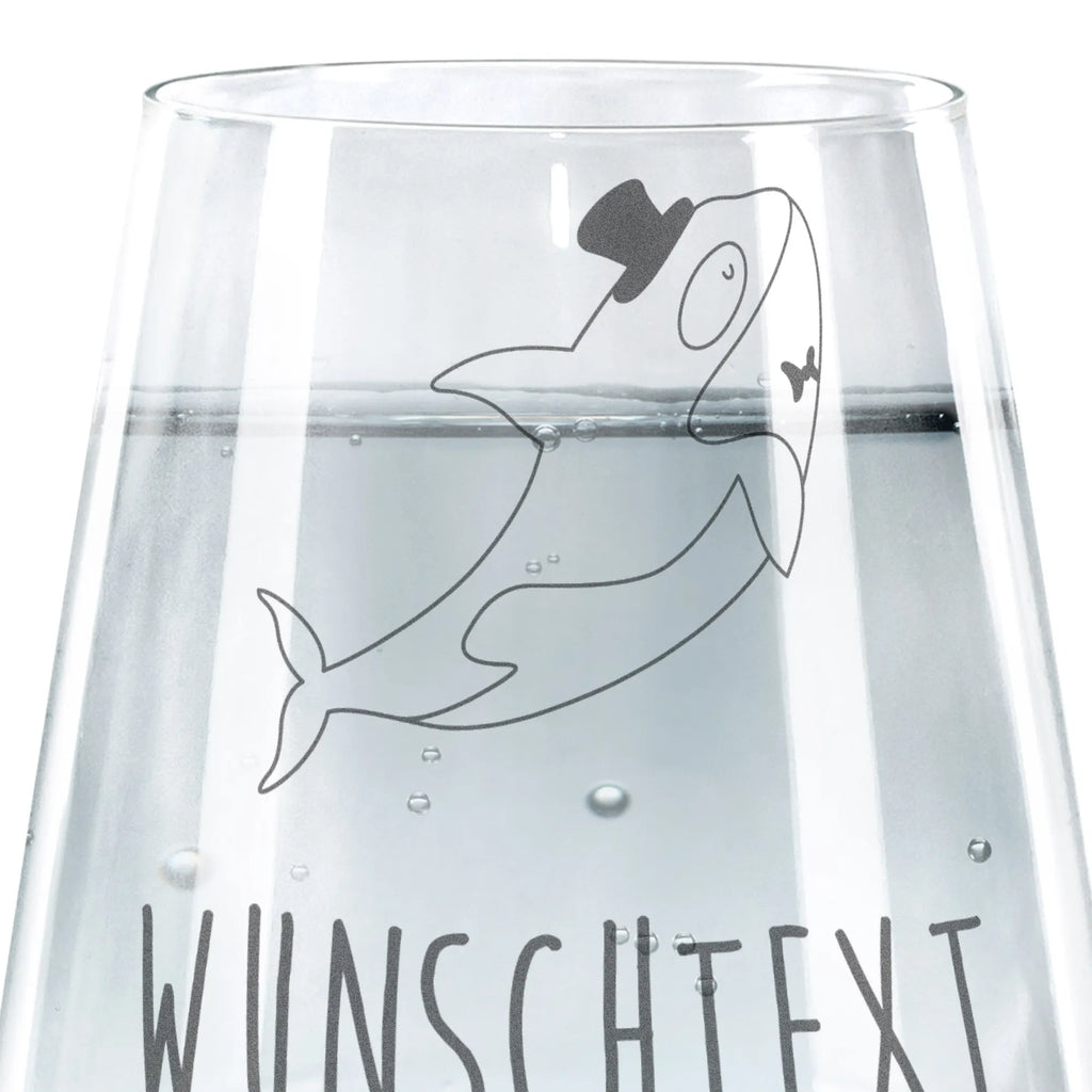 Personalisiertes Trinkglas Orca Zylinder Trinkglas, Trinkglas mit Gravur, Wasserglas, Spülmaschinenfeste Trinkglser, Meerestiere, Meer, Urlaub, Narwal, Glitter, Konfetti, Glitzer, Geburtstag, Feier, Fete, Fest, Glückwunsch, Orca