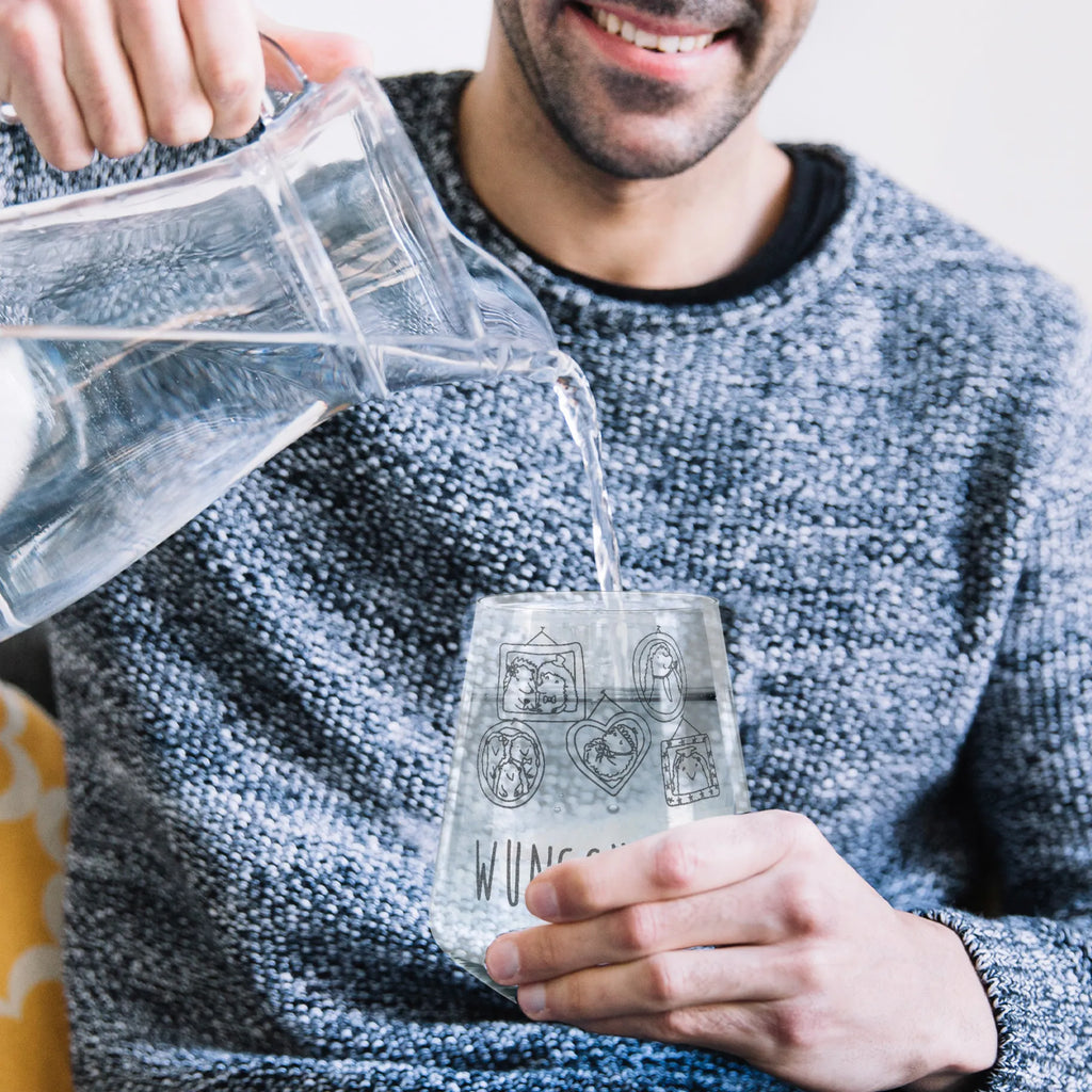 Personalisiertes Trinkglas Igel Familie Trinkglas, Trinkglas mit Gravur, Wasserglas, Spülmaschinenfeste Trinkglser, Familie, Vatertag, Muttertag, Bruder, Schwester, Mama, Papa, Oma, Opa, Liebe, Igel, Bilder, Zusammenhalt, Glück