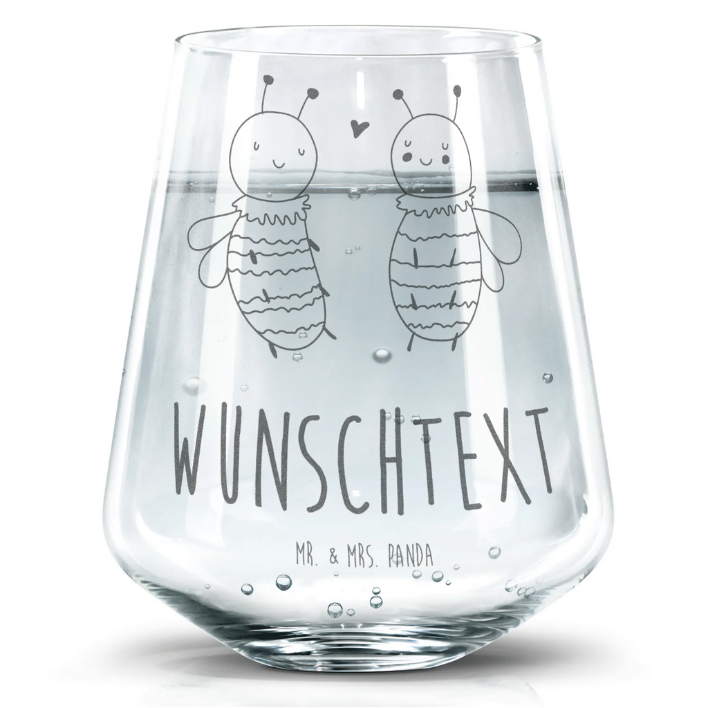 Personalisiertes Trinkglas Biene Verliebt Trinkglas, Trinkglas mit Gravur, Wasserglas, Spülmaschinenfeste Trinkglser, Biene, Wespe, Hummel