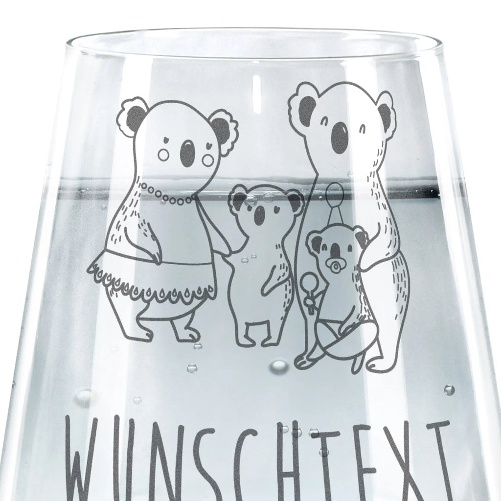 Personalisiertes Trinkglas Koala Familie Trinkglas, Trinkglas mit Gravur, Wasserglas, Spülmaschinenfeste Trinkglser, Familie, Vatertag, Muttertag, Bruder, Schwester, Mama, Papa, Oma, Opa, Koala, Koalas, Family, Kinder, Geschwister, Familienleben