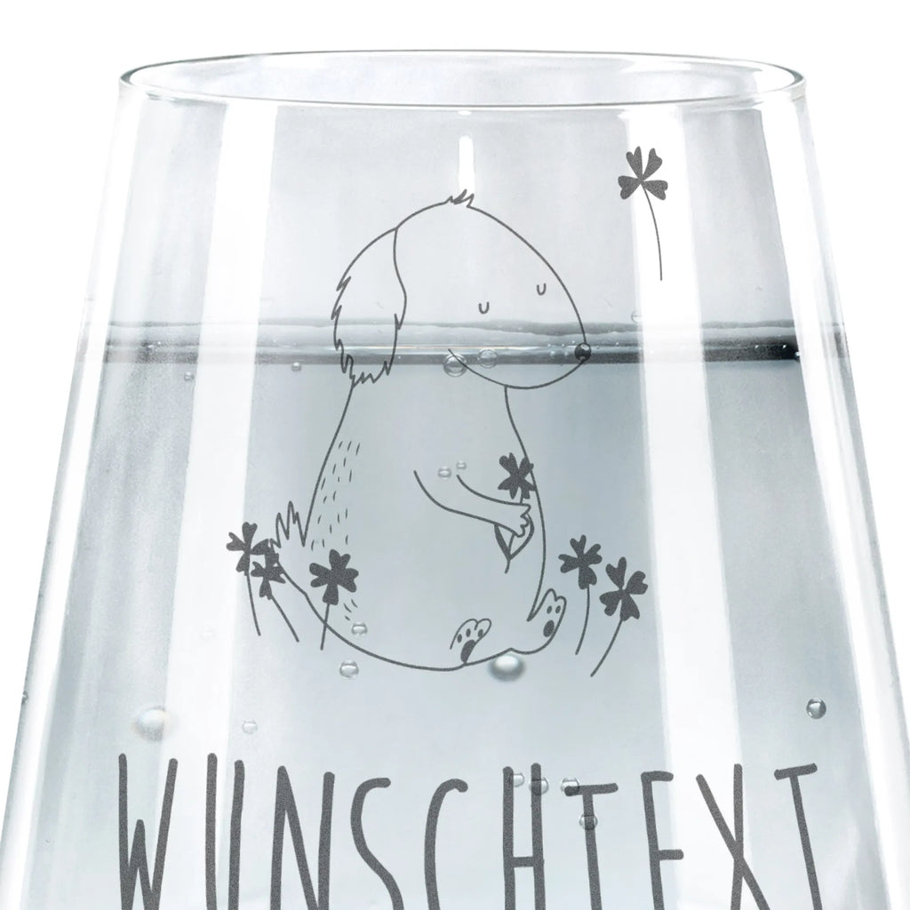 Personalisiertes Trinkglas Hund Kleeblatt Trinkglas, Trinkglas mit Gravur, Wasserglas, Spülmaschinenfeste Trinkglser, Hund, Hundemotiv, Haustier, Hunderasse, Tierliebhaber, Hundebesitzer, Sprüche, Kleeblatt, Glück, Tagträume, Motivation, Neuanfang, Geschenk, Glücksbringer, Selbstliebe, Achtsamkeit