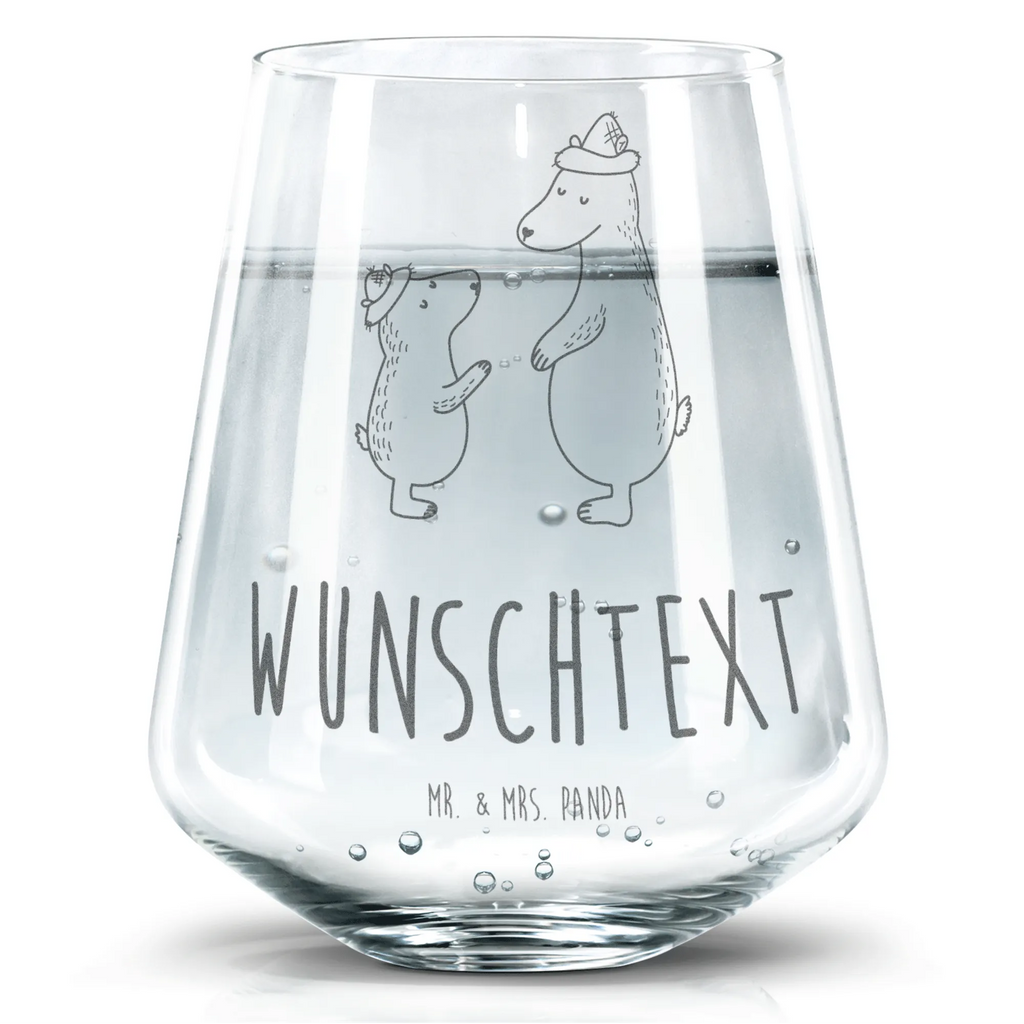 Personalisiertes Trinkglas Bären mit Hut Trinkglas, Trinkglas mit Gravur, Wasserglas, Spülmaschinenfeste Trinkglser, Familie, Vatertag, Muttertag, Bruder, Schwester, Mama, Papa, Oma, Opa, Bär, Bären, Vater, Papi, Paps, Dad, Daddy, Lieblingsmensch, Sohn, Söhne, Kind, Kinder, Vater-Sohn, Family, Vorbild