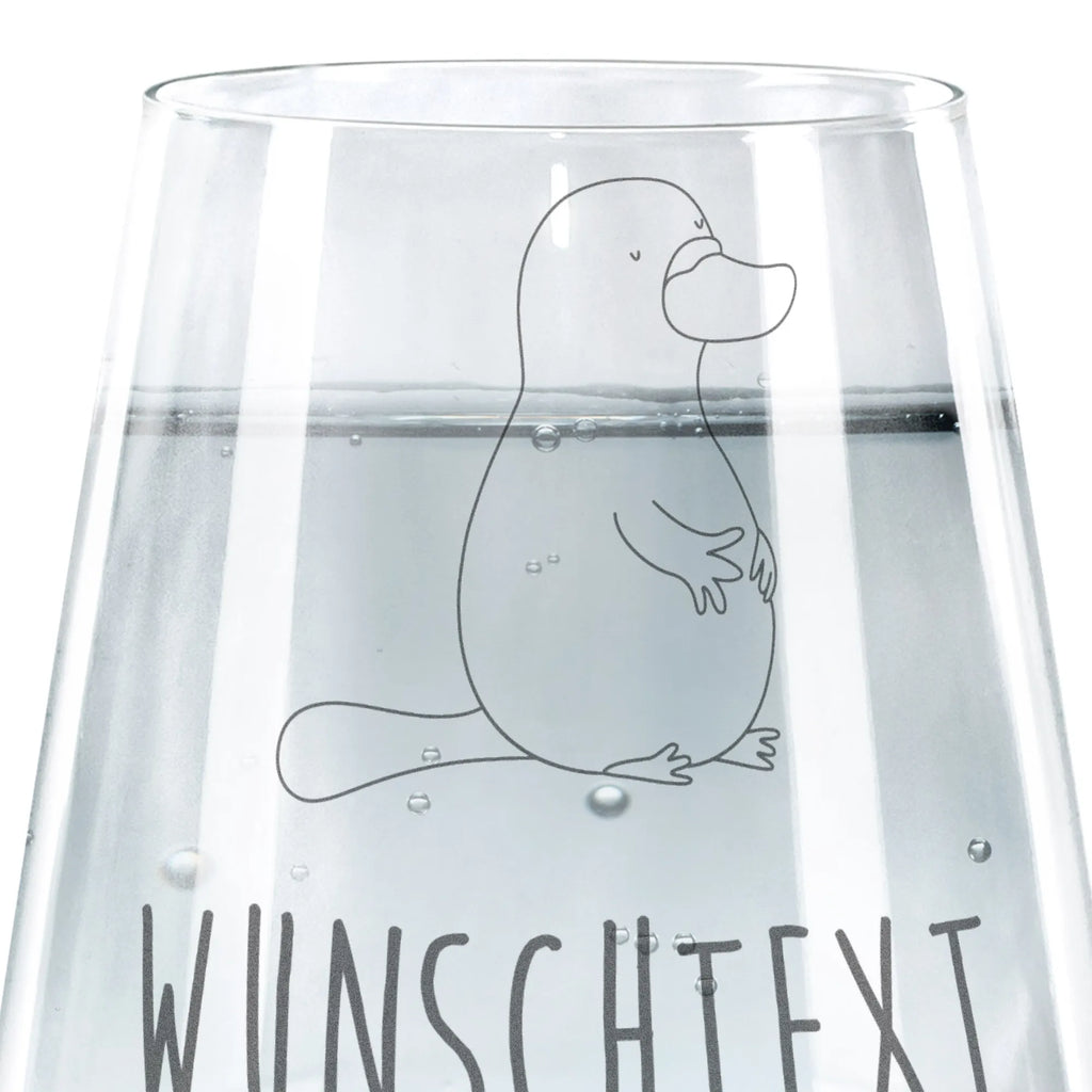 Personalisiertes Trinkglas Schnabeltier Mut Trinkglas, Trinkglas mit Gravur, Wasserglas, Spülmaschinenfeste Trinkglser, Meerestiere, Meer, Urlaub, Schnabeltier, Mut, mutig, Lebensweisheit, Schnabeltiere, Motivation, Training, Büro, Arbeit, Neuanfang, Neustart, Weltreise, Raodtrip