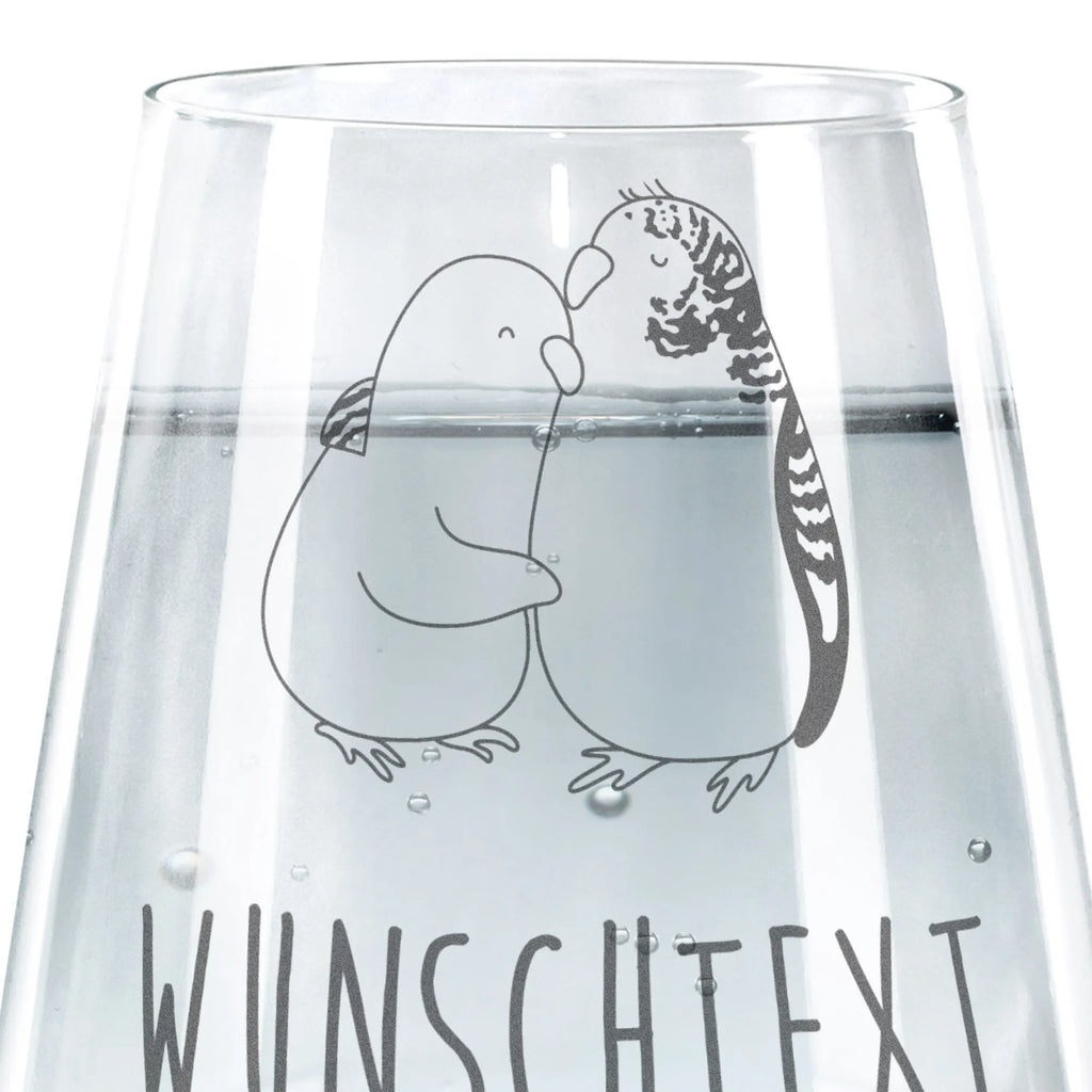 Personalisiertes Trinkglas Wellensittich Liebe Trinkglas, Trinkglas mit Gravur, Wasserglas, Spülmaschinenfeste Trinkglser, Liebe, Partner, Freund, Freundin, Ehemann, Ehefrau, Heiraten, Verlobung, Heiratsantrag, Liebesgeschenk, Jahrestag, Hocheitstag, Vögel, Wellensittich, Nähe, Kuscheln, Vertrauen