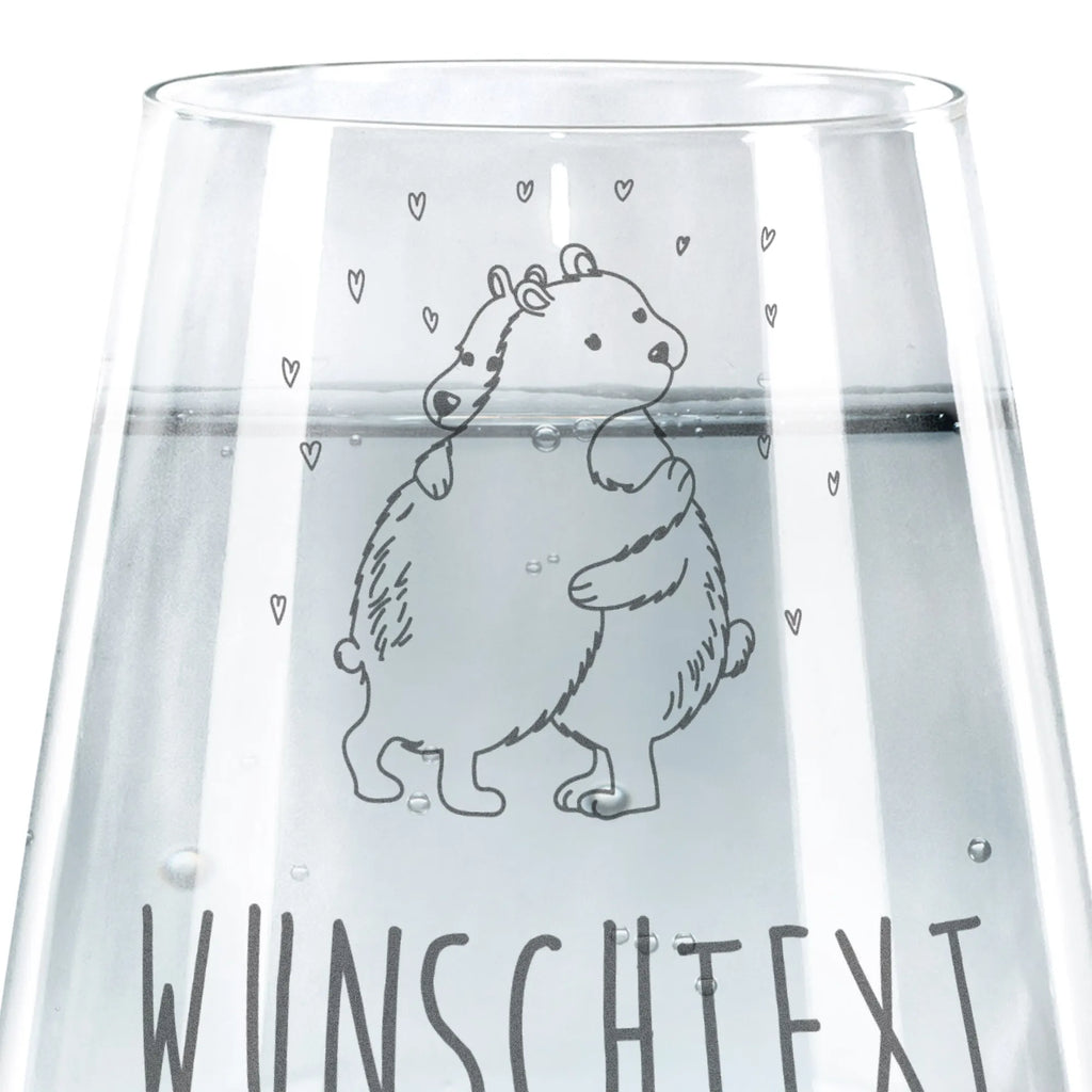 Personalisiertes Trinkglas Eisbär Umarmen Trinkglas, Trinkglas mit Gravur, Wasserglas, Spülmaschinenfeste Trinkglser, Tiermotive, Gute Laune, lustige Sprüche, Tiere