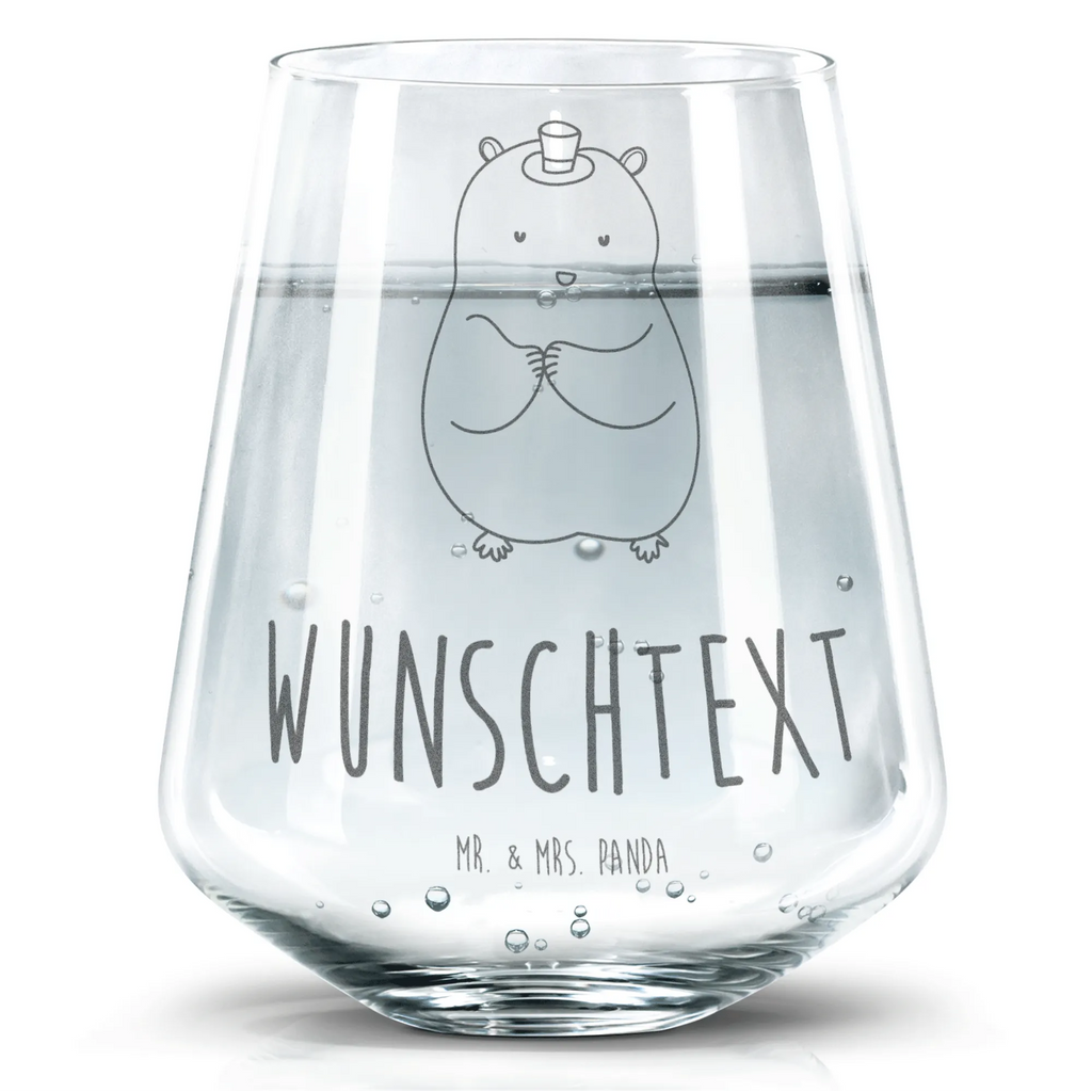 Personalisiertes Trinkglas Hamster Hut Trinkglas, Trinkglas mit Gravur, Wasserglas, Spülmaschinenfeste Trinkglser, Tiermotive, Gute Laune, lustige Sprüche, Tiere, Hamster, Hut, Magier, Zylinder, Zwerghamster, Zauberer