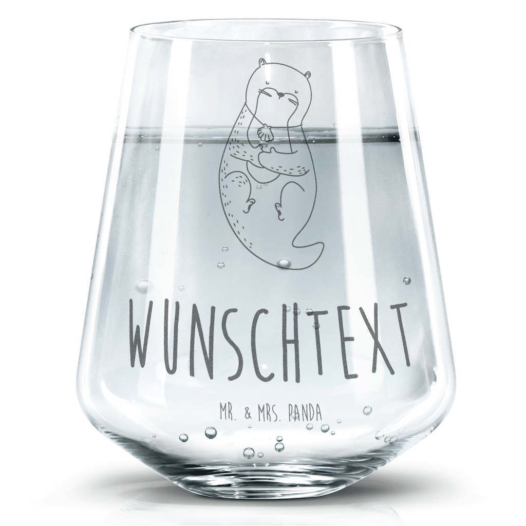 Personalisiertes Trinkglas Otter Muschel Trinkglas, Trinkglas mit Gravur, Wasserglas, Spülmaschinenfeste Trinkglser, Otter, Fischotter, Seeotter, Otterliebe, grübeln, träumen, Motivation, Tagträumen, Büro