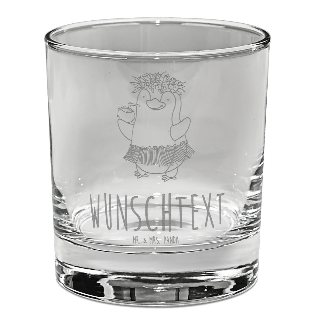 Personalisiertes Whiskey Glas Pinguin Kokosnuss Whiskeylgas, Whiskey Glas, Whiskey Glas mit Gravur, Whiskeyglas mit Spruch, Whiskey Glas mit Sprüchen, Pinguin, Aloha, Hawaii, Urlaub, Kokosnuss, Pinguine