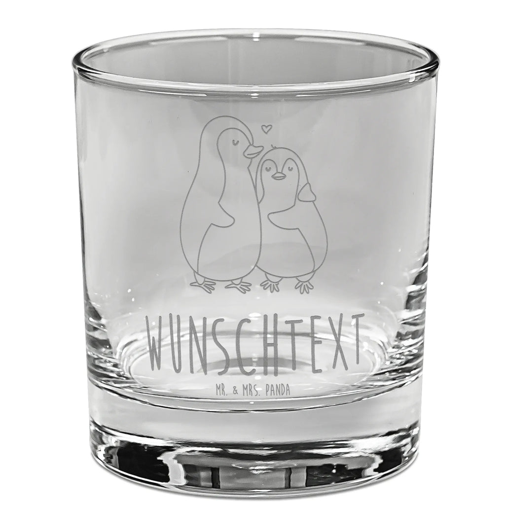 Personalisiertes Whiskey Glas Pinguin umarmend Whiskeylgas, Whiskey Glas, Whiskey Glas mit Gravur, Whiskeyglas mit Spruch, Whiskey Glas mit Sprüchen, Pinguin, Liebe, Liebespaar, Liebesbeweis, Liebesgeschenk, Verlobung, Jahrestag, Hochzeitstag, Hochzeit, Hochzeitsgeschenk