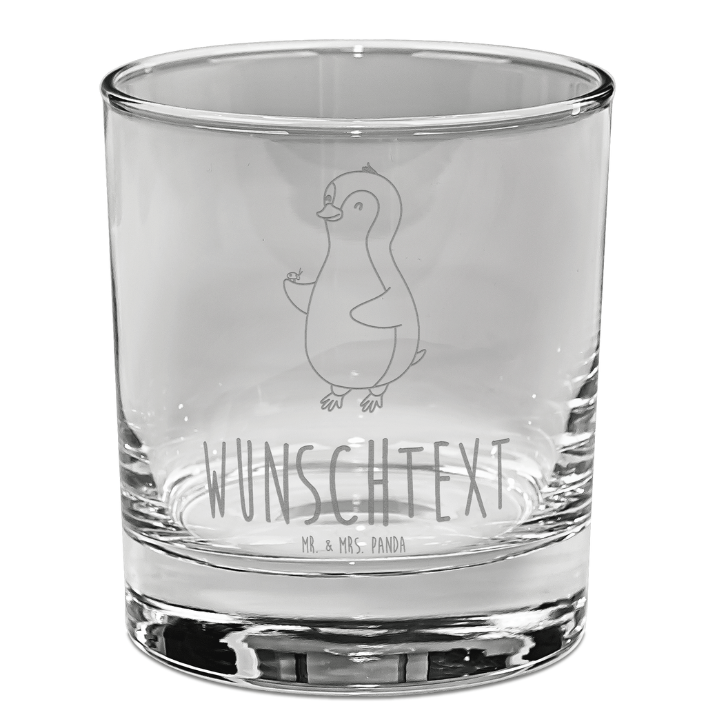 Personalisiertes Whiskey Glas Pinguin Marienkäfer Whiskeylgas, Whiskey Glas, Whiskey Glas mit Gravur, Whiskeyglas mit Spruch, Whiskey Glas mit Sprüchen, Pinguin, Pinguine, Marienkäfer, Liebe, Wunder, Glück, Freude, Lebensfreude