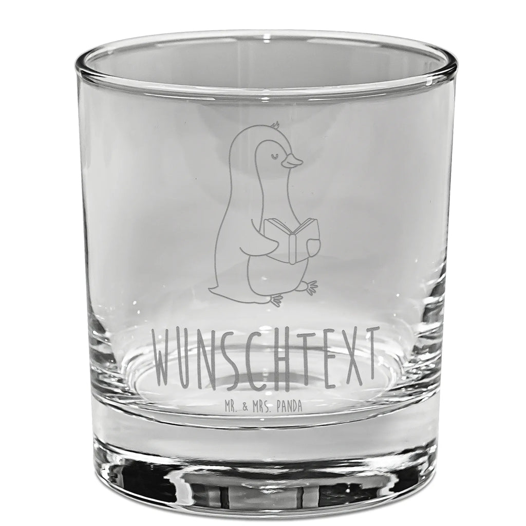 Personalisiertes Whiskey Glas Pinguin Buch Whiskeylgas, Whiskey Glas, Whiskey Glas mit Gravur, Whiskeyglas mit Spruch, Whiskey Glas mit Sprüchen, Pinguin, Pinguine, Buch, Lesen, Bücherwurm, Nichtstun, Faulenzen, Ferien, Urlaub, Freizeit