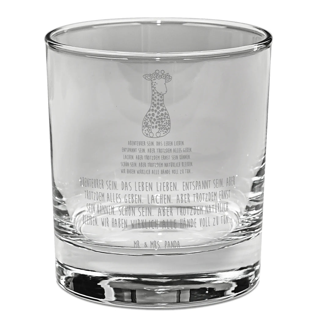 Whiskey Glas Giraffe Blumenkranz Whiskeylgas, Whiskey Glas, Whiskey Glas mit Gravur, Whiskeyglas mit Spruch, Whiskey Glas mit Sprüchen, Whiskygläser, Whisky Gläser, Whiskey Tumbler, Whiskyglas mit Gravur, Gravur Whiskyglas, Edle Whiskygläser, Afrika, Wildtiere, Giraffe, Blumenkranz, Abenteurer, Selbstliebe, Freundin