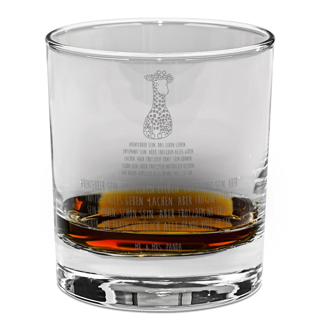 Whiskey Glas Giraffe Blumenkranz Whiskeylgas, Whiskey Glas, Whiskey Glas mit Gravur, Whiskeyglas mit Spruch, Whiskey Glas mit Sprüchen, Whiskygläser, Whisky Gläser, Whiskey Tumbler, Whiskyglas mit Gravur, Gravur Whiskyglas, Edle Whiskygläser, Afrika, Wildtiere, Giraffe, Blumenkranz, Abenteurer, Selbstliebe, Freundin