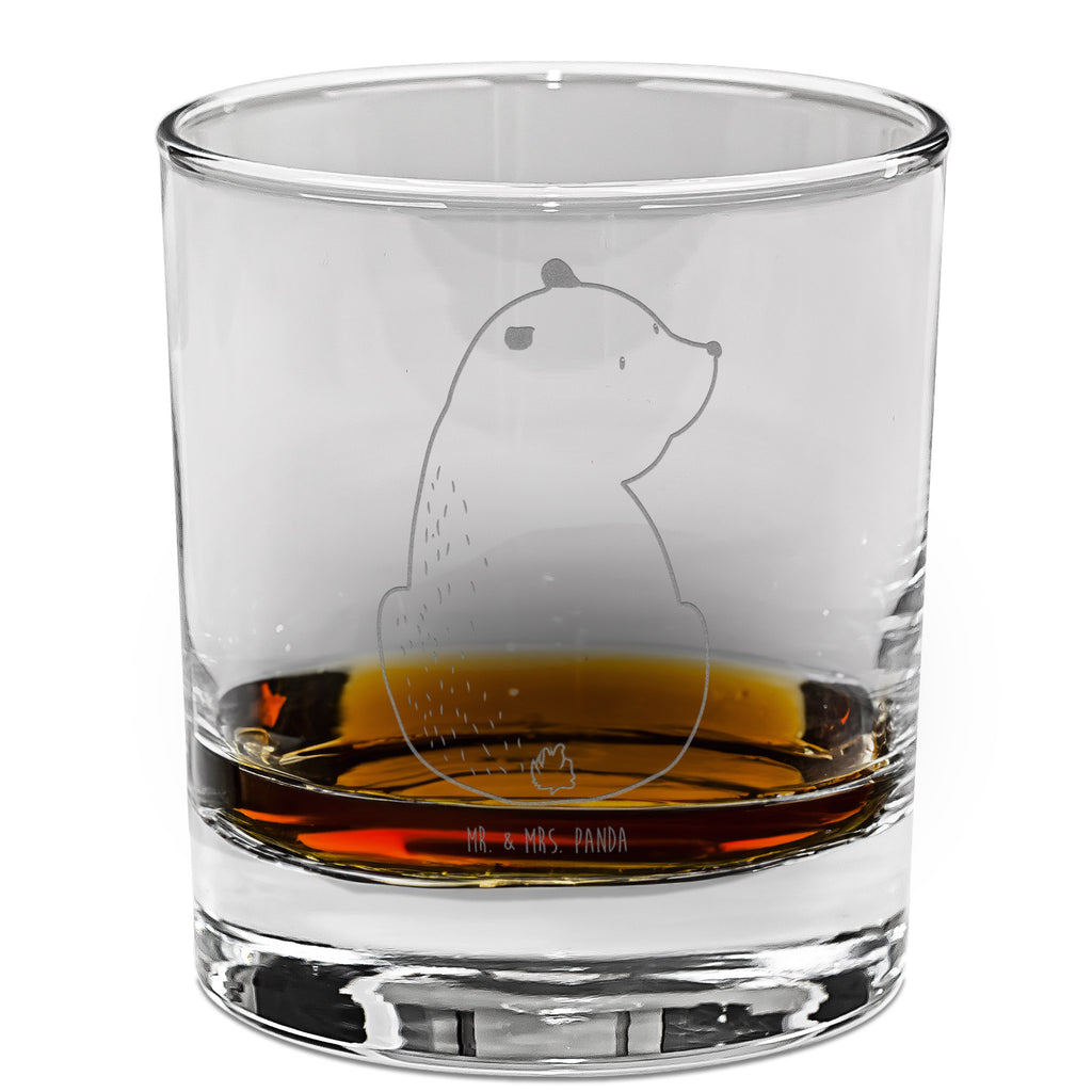 Whiskey Glas Bär Schulterblick Whiskeylgas, Whiskey Glas, Whiskey Glas mit Gravur, Whiskeyglas mit Spruch, Whiskey Glas mit Sprüchen, Whiskygläser, Whisky Gläser, Whiskey Tumbler, Whiskyglas mit Gravur, Gravur Whiskyglas, Edle Whiskygläser, Bär, Teddy, Teddybär, Selbstachtung, Weltansicht, Motivation, Bären, Bärenliebe, Weisheit