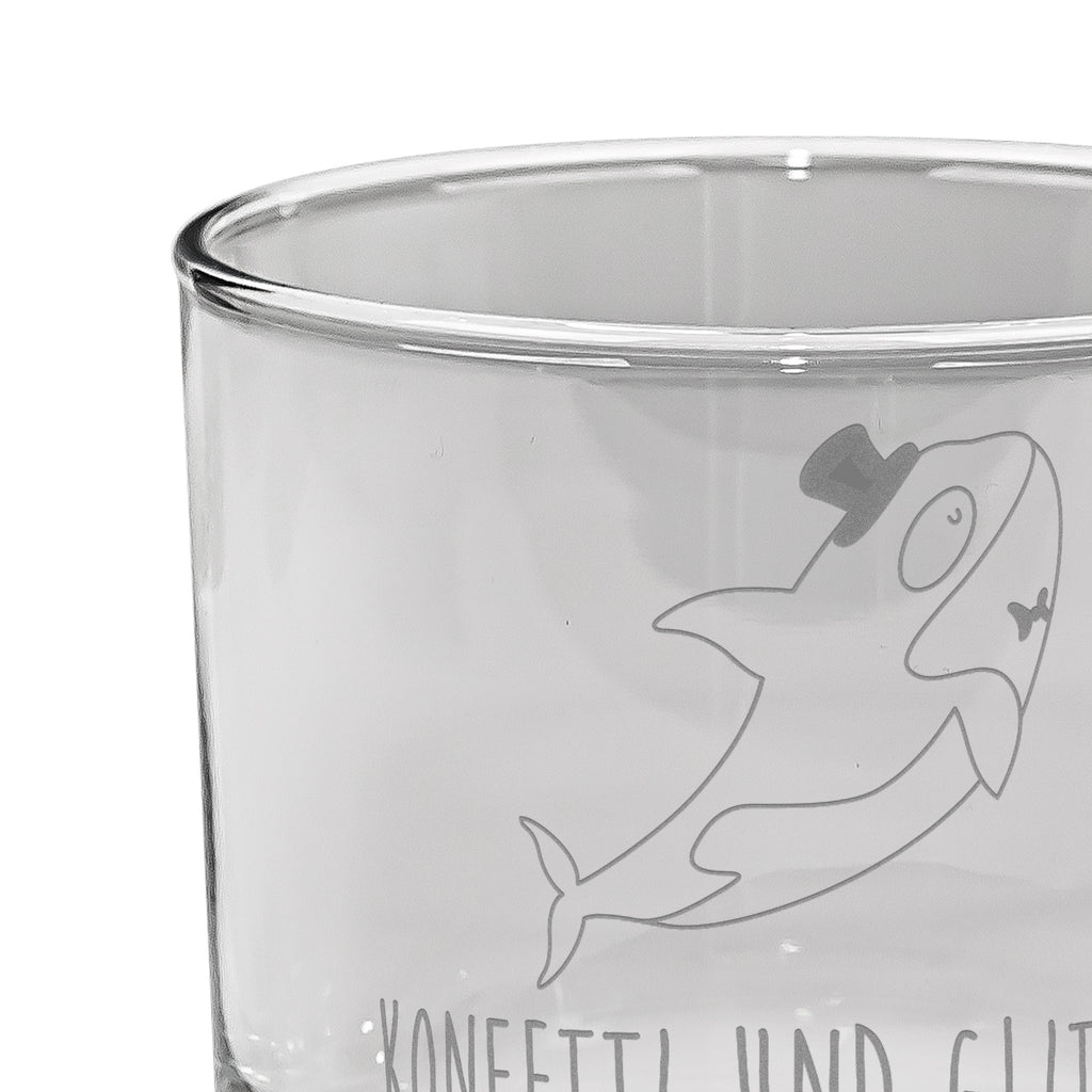 Whiskey Glas Orca Zylinder Whiskeylgas, Whiskey Glas, Whiskey Glas mit Gravur, Whiskeyglas mit Spruch, Whiskey Glas mit Sprüchen, Meerestiere, Meer, Urlaub, Narwal, Glitter, Konfetti, Glitzer, Geburtstag, Feier, Fete, Fest, Glückwunsch, Orca