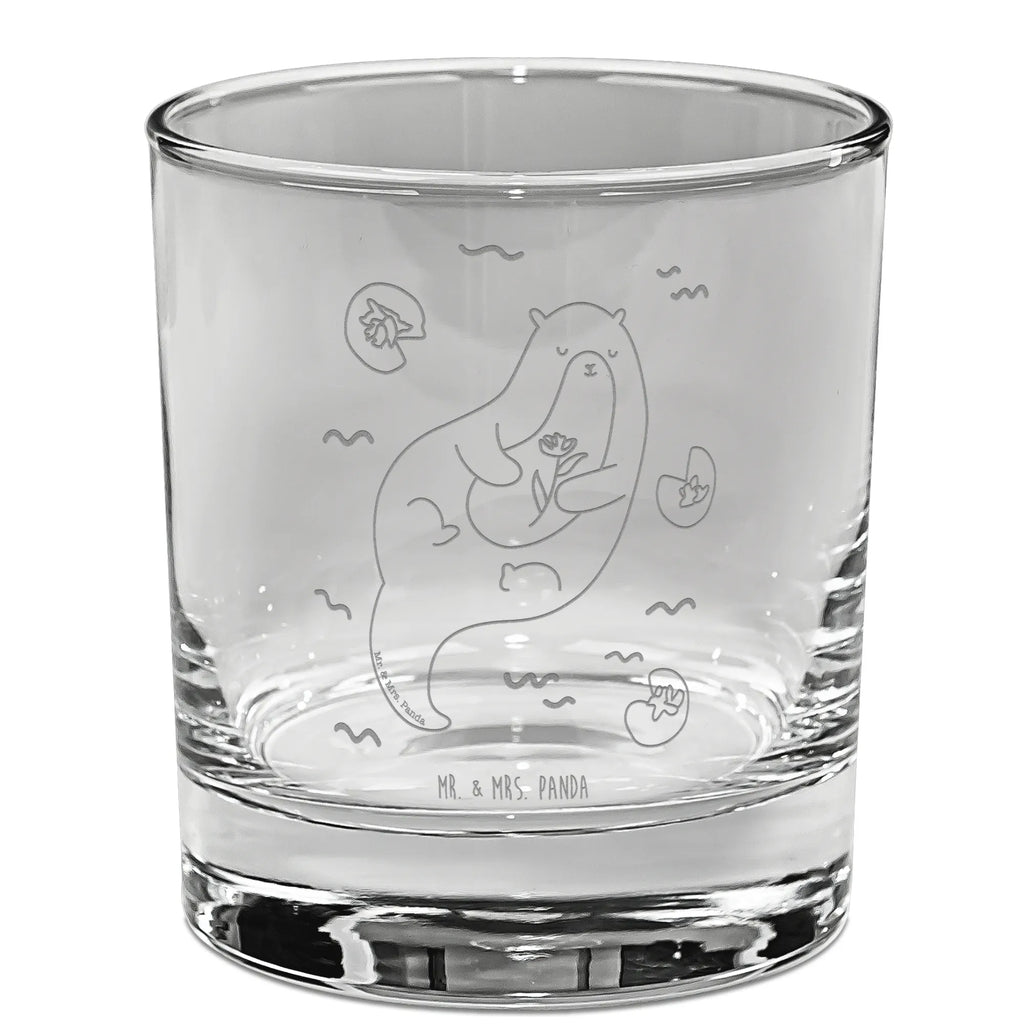 Whiskey Glas Otter mit Seerose Whiskeylgas, Whiskey Glas, Whiskey Glas mit Gravur, Whiskeyglas mit Spruch, Whiskey Glas mit Sprüchen, Whiskygläser, Whisky Gläser, Whiskey Tumbler, Whiskyglas mit Gravur, Gravur Whiskyglas, Edle Whiskygläser, Otter, Fischotter, Seeotter, Otter Seeotter See Otter