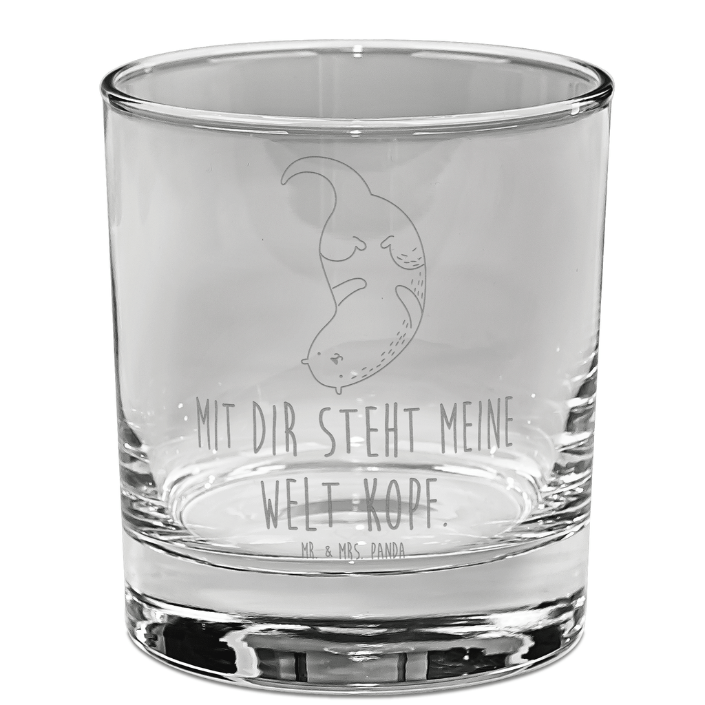 Whiskey Glas Otter kopfüber Whiskeylgas, Whiskey Glas, Whiskey Glas mit Gravur, Whiskeyglas mit Spruch, Whiskey Glas mit Sprüchen, Whiskygläser, Whisky Gläser, Whiskey Tumbler, Whiskyglas mit Gravur, Gravur Whiskyglas, Edle Whiskygläser, Otter, Fischotter, Seeotter, Otter Seeotter See Otter