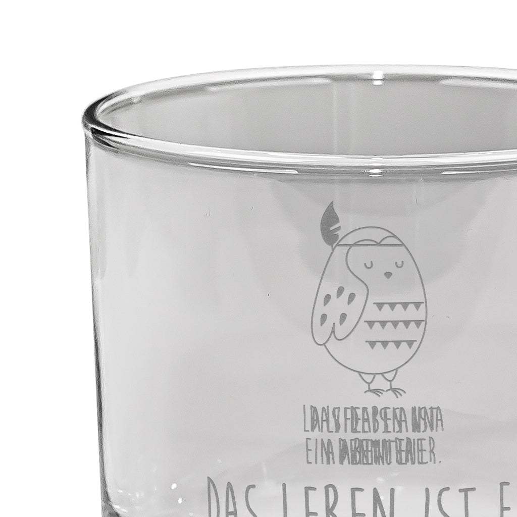 Whiskey Glas Eule Federschmuck Whiskeylgas, Whiskey Glas, Whiskey Glas mit Gravur, Whiskeyglas mit Spruch, Whiskey Glas mit Sprüchen, Eule, Eule Deko, Owl, Das Leben ist ein Abenteuer, Reisespruch, Federschmuck, Dekoration