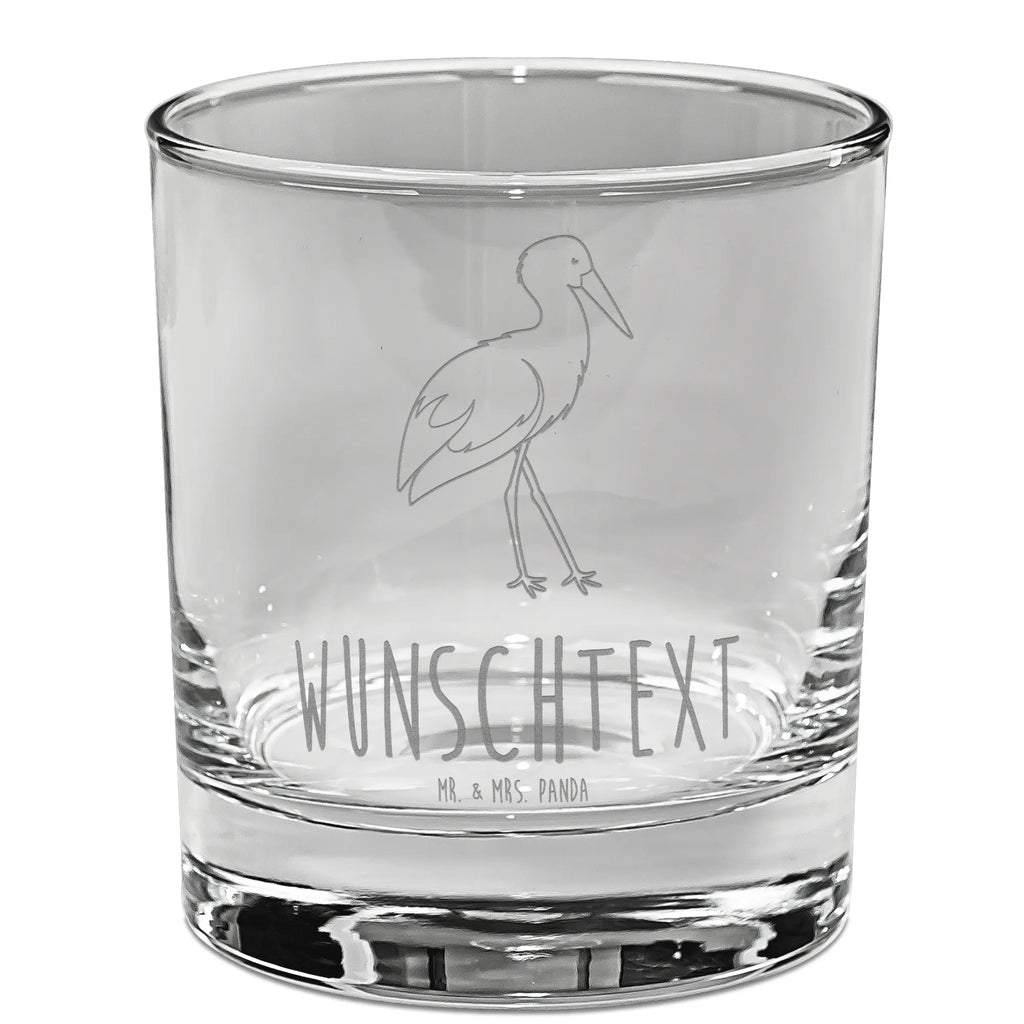 Personalisiertes Whiskey Glas Storch Whiskeylgas, Whiskey Glas, Whiskey Glas mit Gravur, Whiskeyglas mit Spruch, Whiskey Glas mit Sprüchen, Tiermotive, Gute Laune, lustige Sprüche, Tiere, Storch, Störche, Schwangerschaft, Geburt, Mutter, Mütter, Mutter werden, Schwanger, Babybauch, Baby