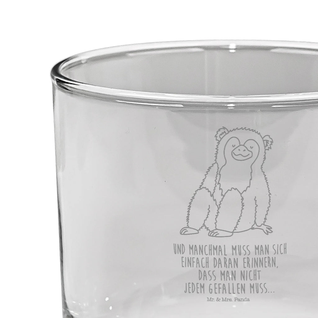 Personalisiertes Whiskey Glas Affe Whiskeylgas, Whiskey Glas, Whiskey Glas mit Gravur, Whiskeyglas mit Spruch, Whiskey Glas mit Sprüchen, Afrika, Wildtiere, Affe, Äffchen, Affen, Selbstliebe, Respekt, Motivation, Selbstachtung, Liebe, Selbstbewusstsein, Selfcare