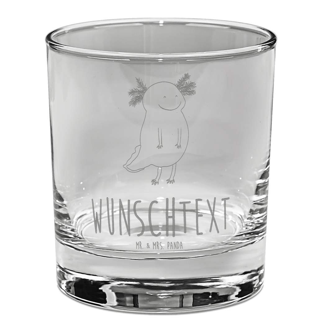 Personalisiertes Whiskey Glas Axolotl glücklich Whiskeylgas, Whiskey Glas, Whiskey Glas mit Gravur, Whiskeyglas mit Spruch, Whiskey Glas mit Sprüchen, Axolotl, Molch, Axolot, Schwanzlurch, Lurch, Lurche, Motivation, gute Laune
