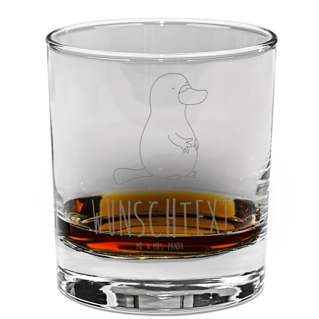 Personalisiertes Whiskey Glas Schnabeltier mutig Whiskeylgas, Whiskey Glas, Whiskey Glas mit Gravur, Whiskeyglas mit Spruch, Whiskey Glas mit Sprüchen, Meerestiere, Meer, Urlaub, Schnabeltier, Mut, mutig, Lebensweisheit, Schnabeltiere, Motivation, Training, Büro, Arbeit, Neuanfang, Neustart, Weltreise, Raodtrip