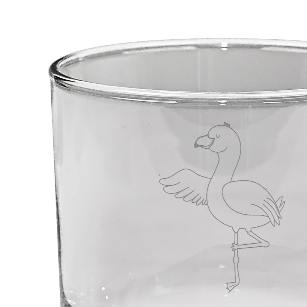 Personalisiertes Whiskey Glas Flamingo Yoga Whiskeylgas, Whiskey Glas, Whiskey Glas mit Gravur, Whiskeyglas mit Spruch, Whiskey Glas mit Sprüchen, Flamingo, Vogel, Yoga, Namaste, Achtsamkeit, Yoga-Übung, Entspannung, Ärger, Aufregen, Tiefenentspannung