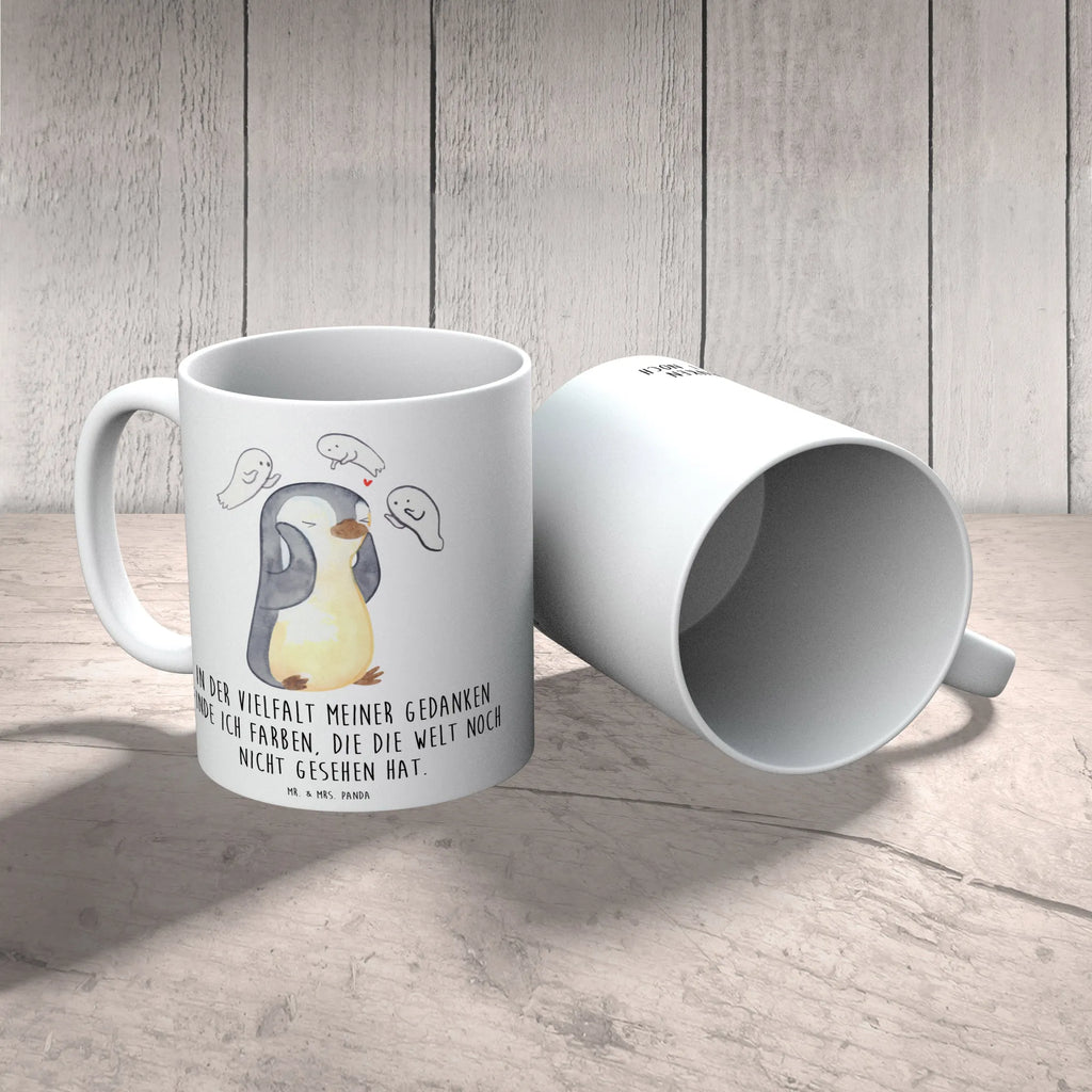 Tasse Pinguin Schizophrenie Tasse, Kaffeetasse, Teetasse, Becher, Kaffeebecher, Teebecher, Keramiktasse, Porzellantasse, Büro Tasse, Geschenk Tasse, Tasse Sprüche, Tasse Motive, Kaffeetassen, Tasse bedrucken, Designer Tasse, Cappuccino Tassen, Schöne Teetassen, Schizophrenie, Psychose, mentale Gesundheit, schizophrene Psychose, psychische Erkrankung, Gefühlswelt, Pinguin