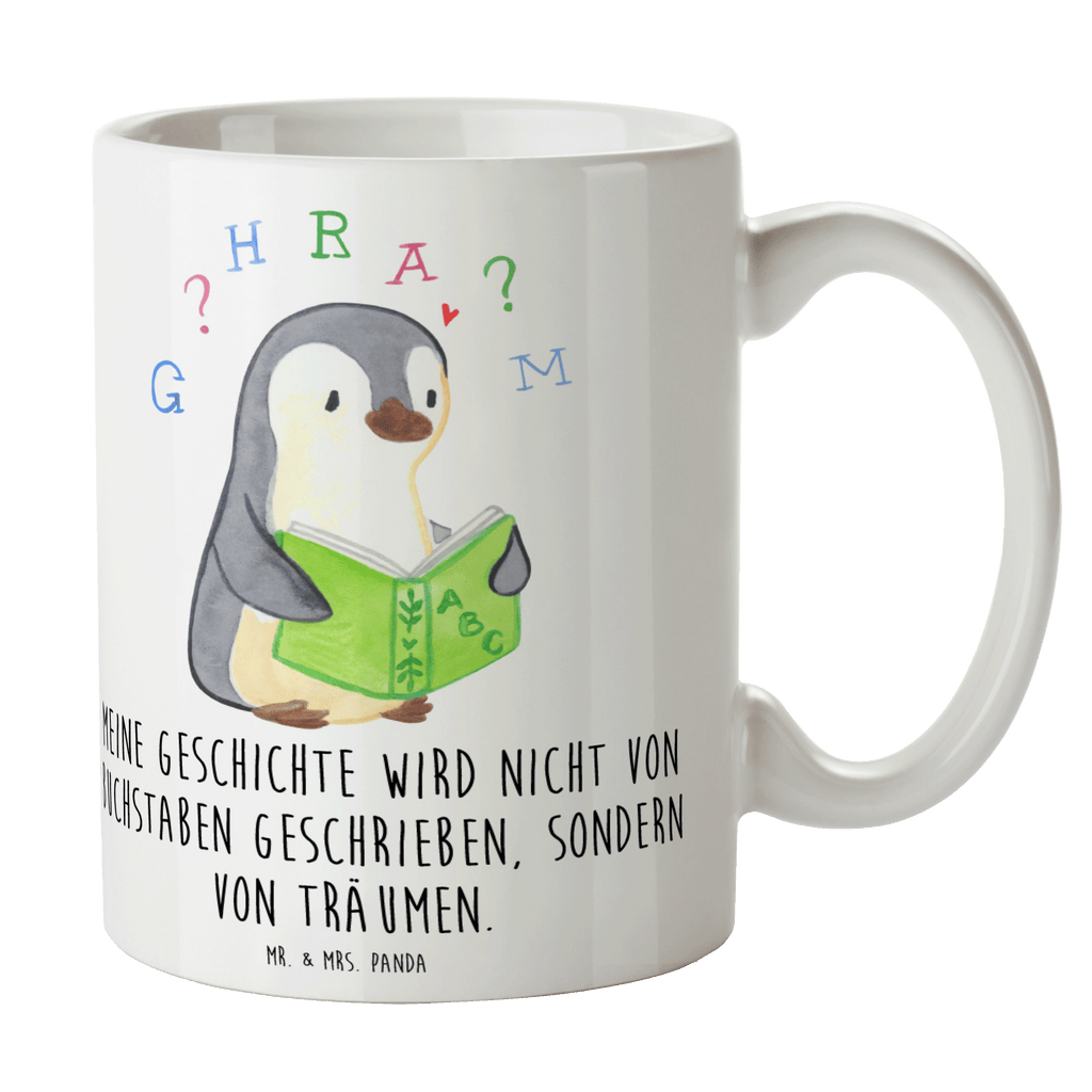 Tasse Pinguin Legasthenie Tasse, Kaffeetasse, Teetasse, Becher, Kaffeebecher, Teebecher, Keramiktasse, Porzellantasse, Büro Tasse, Geschenk Tasse, Tasse Sprüche, Tasse Motive, Kaffeetassen, Tasse bedrucken, Designer Tasse, Cappuccino Tassen, Schöne Teetassen, Legasthenie, Rechtschreibstörung, Pinguin, Lese-Rechtschreibstörung