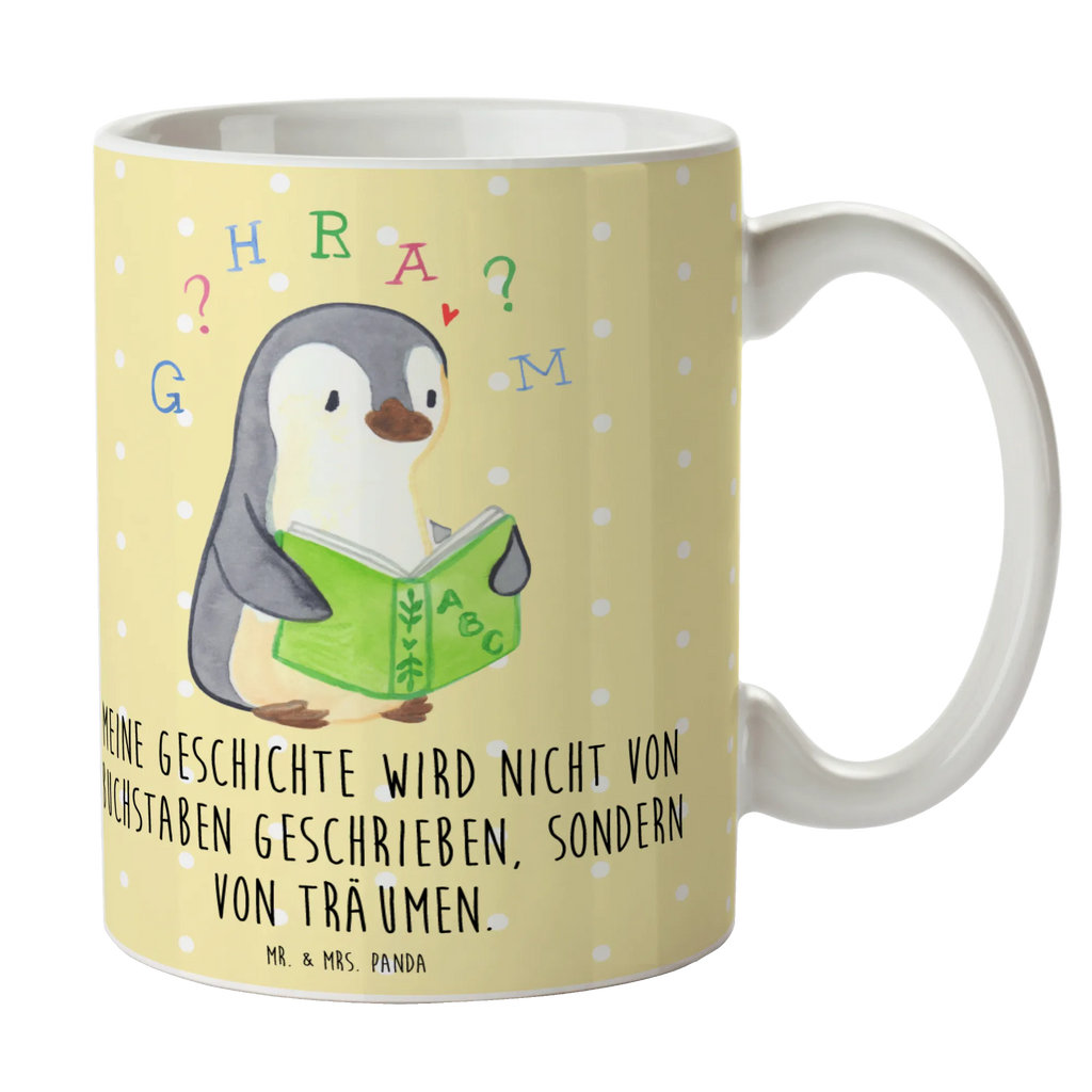 Tasse Pinguin Legasthenie Tasse, Kaffeetasse, Teetasse, Becher, Kaffeebecher, Teebecher, Keramiktasse, Porzellantasse, Büro Tasse, Geschenk Tasse, Tasse Sprüche, Tasse Motive, Kaffeetassen, Tasse bedrucken, Designer Tasse, Cappuccino Tassen, Schöne Teetassen, Legasthenie, Rechtschreibstörung, Pinguin, Lese-Rechtschreibstörung