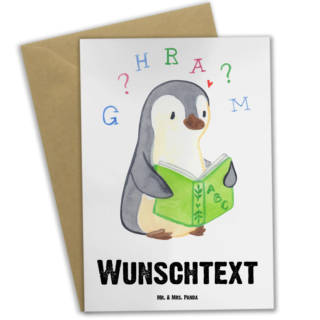 Personalisierte Grußkarte Pinguin Legasthenie Personalisierte Grußkarte, Personalisiertere Klappkarte, Personalisierte Einladungskarte, Personalisierte Glückwunschkarte, Personalisierte Hochzeitskarte, Personalisierte Geburtstagskarte, Grußkarte mit Namen, Grußkarte selber drucken, Grußkarte selbst gestalten, Grußkarte mit persönlichen Nachrichten, Grußkarte als Geldgeschenk, Grußkarten personalisiert, Personalisierte Karte, Legasthenie, Rechtschreibstörung, Pinguin, Lese-Rechtschreibstörung