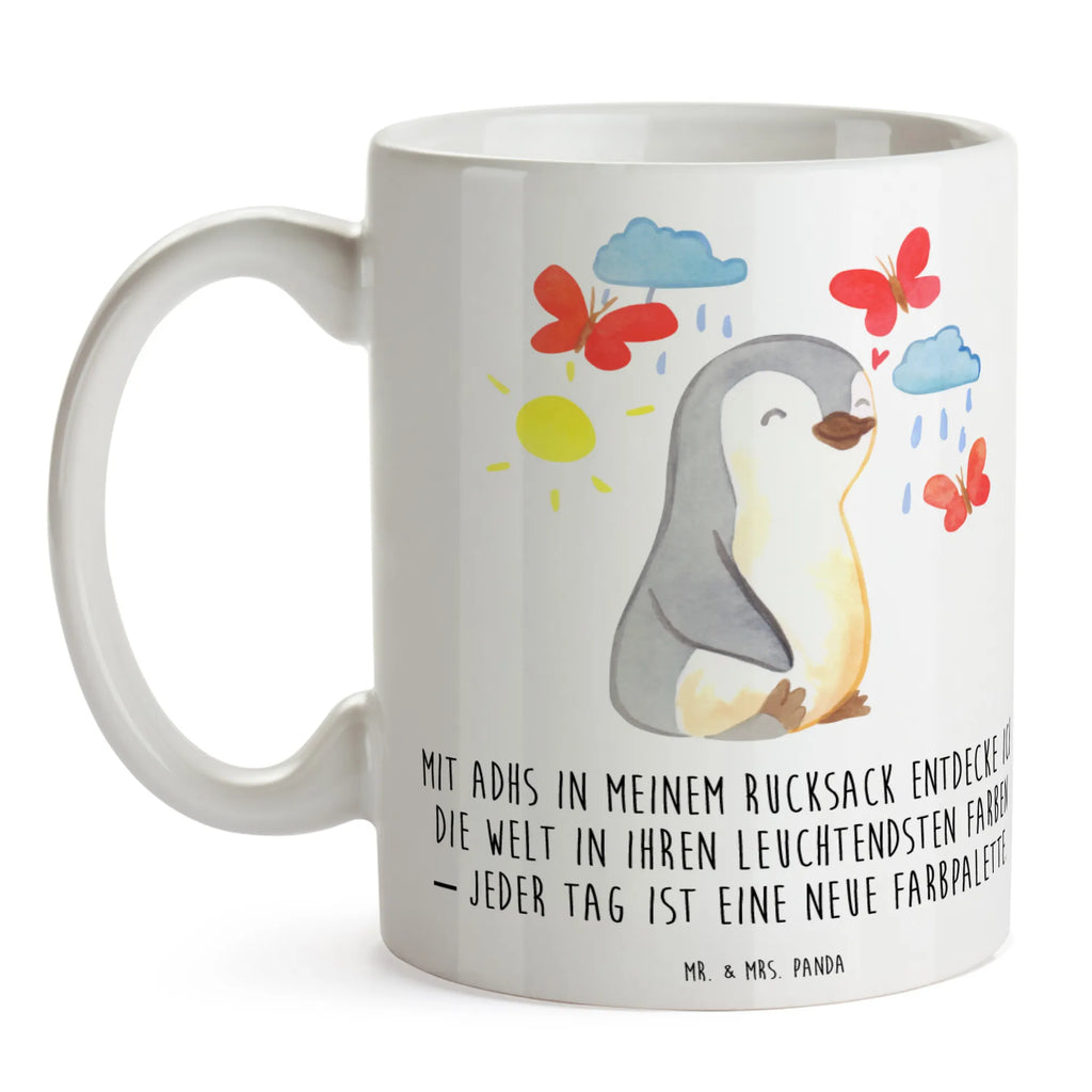 Tasse Pinguin ADHS Tasse, Kaffeetasse, Teetasse, Becher, Kaffeebecher, Teebecher, Keramiktasse, Porzellantasse, Büro Tasse, Geschenk Tasse, Tasse Sprüche, Tasse Motive, Kaffeetassen, Tasse bedrucken, Designer Tasse, Cappuccino Tassen, Schöne Teetassen, ADHS, Aufmerksamkeitsdefizitsyndrom, Hyperaktivitätsstörung, Verhaltensstörung, Pinguin